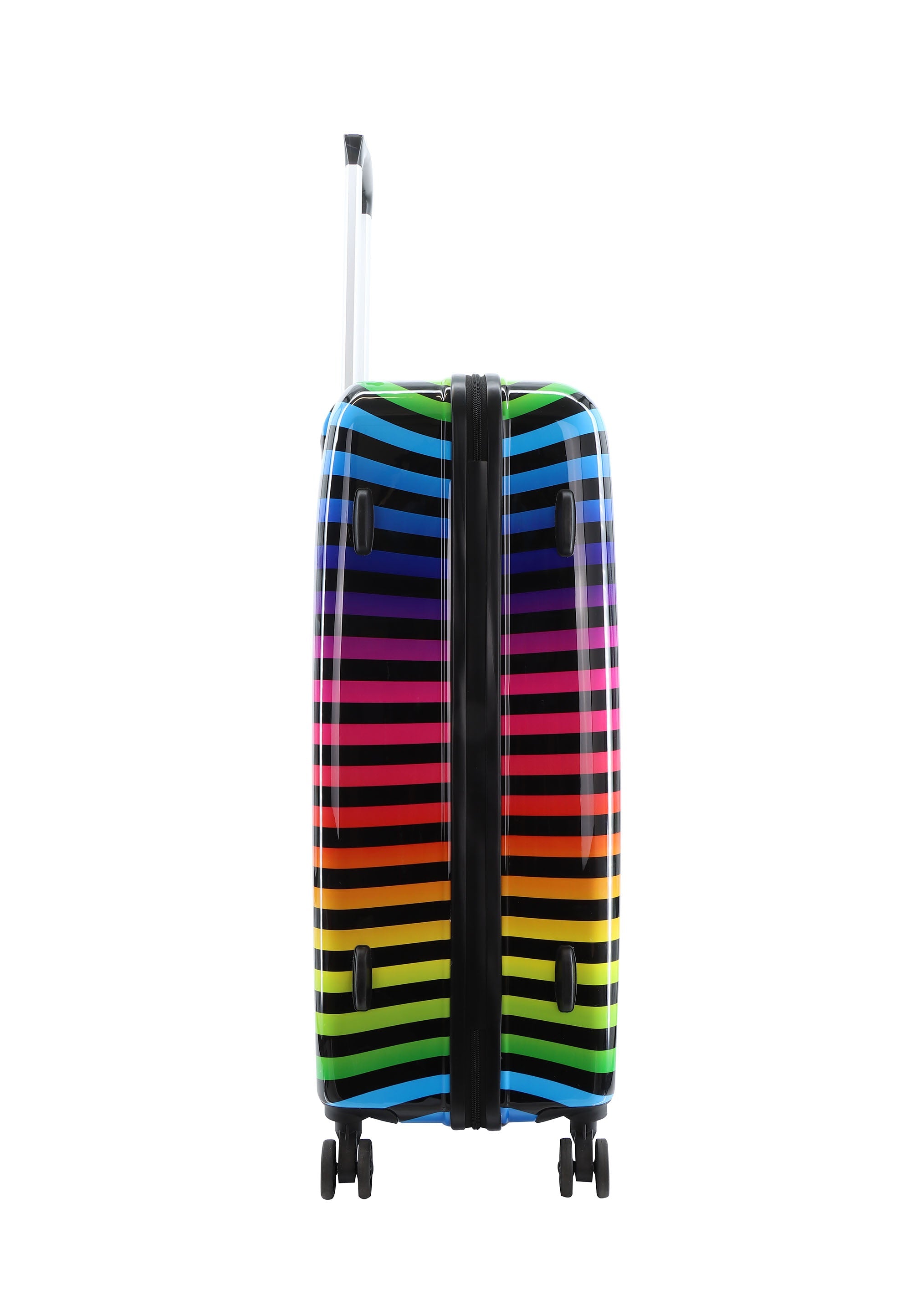Saxoline Color Strip Hard Suitcase Set / Luggage Set / Trolley Set - 55/64/74 cm (S/M/L)