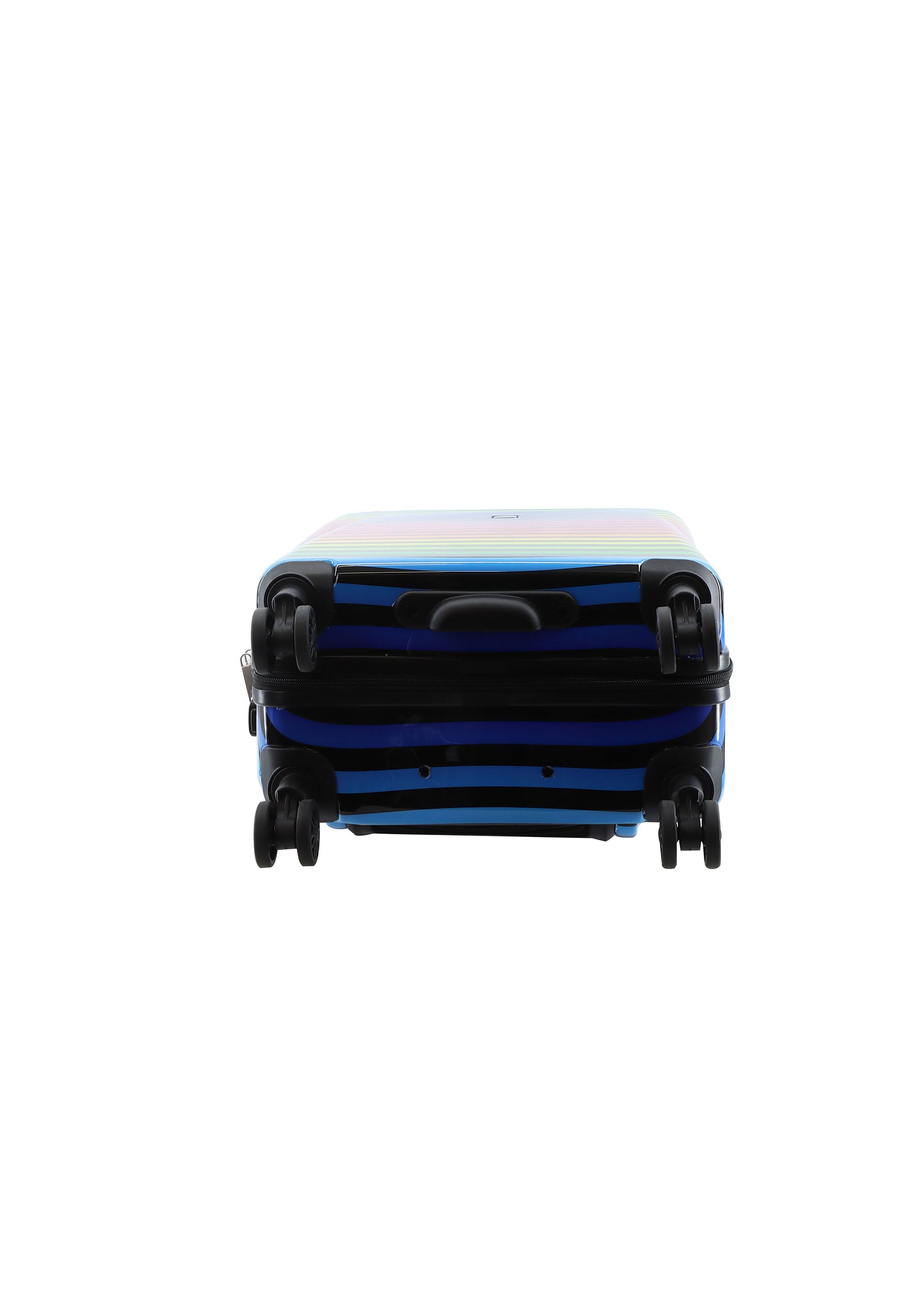 Saxoline Color Strip Handluggage Hard Suitcase / Luggage / Trolley - 55 cm (Small)