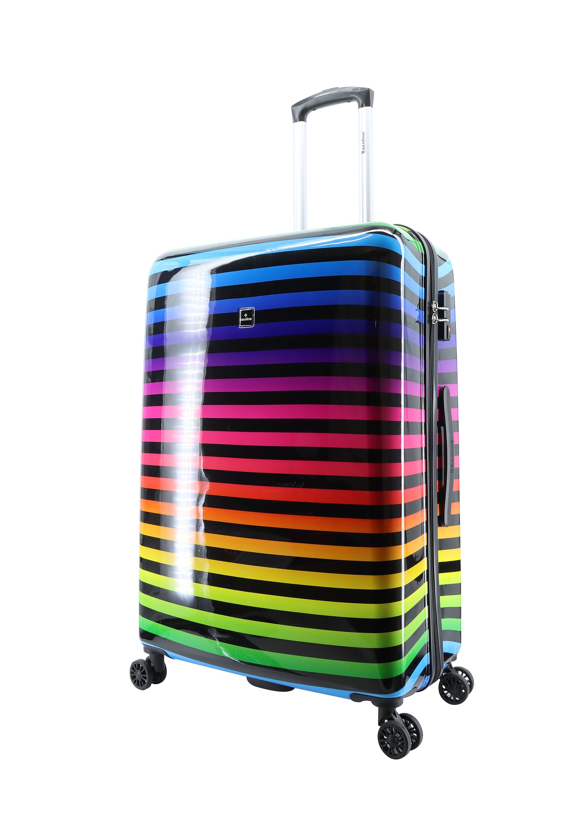 Saxoline Color Strip Hard Suitcase / Luggage / Trolley - 74 cm (Large)