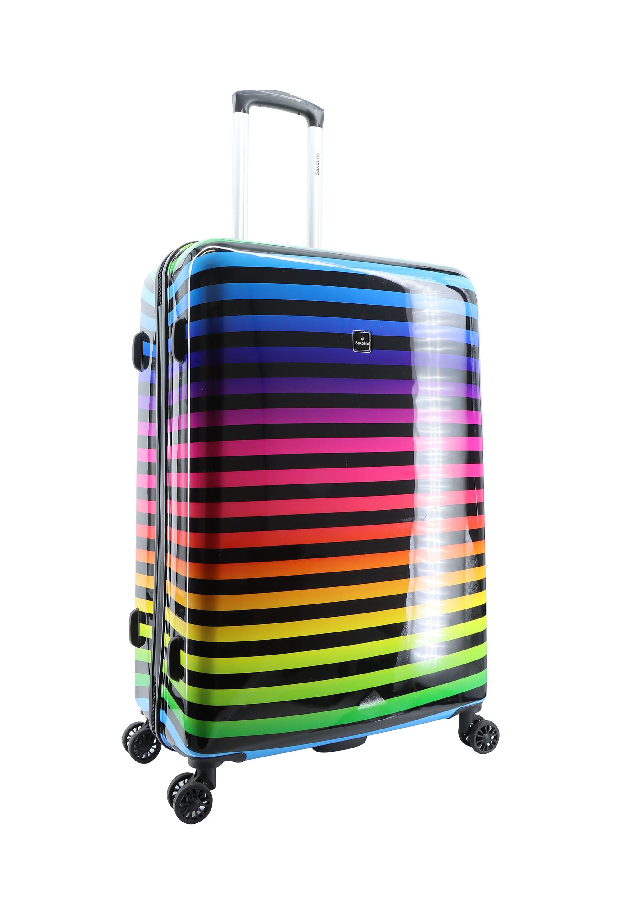 Saxoline Color Strip Hard Suitcase / Luggage / Trolley - 74 cm (Large)