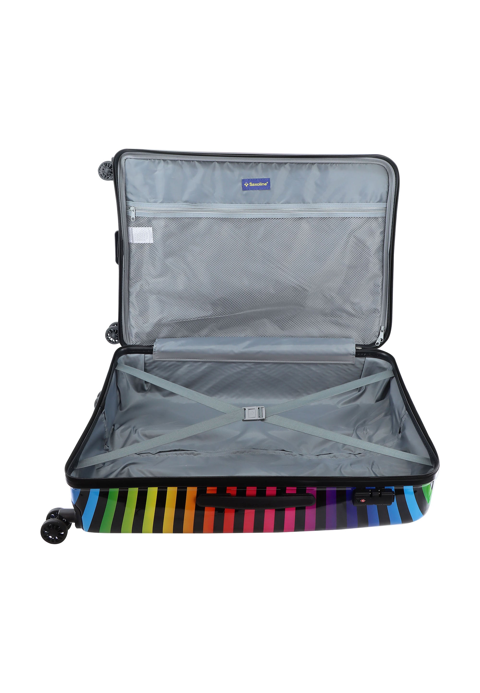 Saxoline Color Strip Hard Suitcase / Luggage / Trolley - 74 cm (Large)