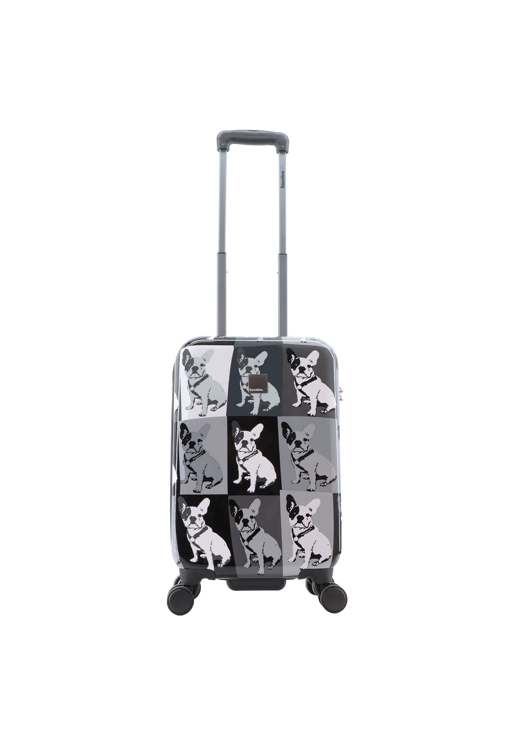Saxoline Blue Bulldog Monochrome Hard Suitcase Set / Luggage Set / Trolley Set - 55/67/77 cm (S/M/L)