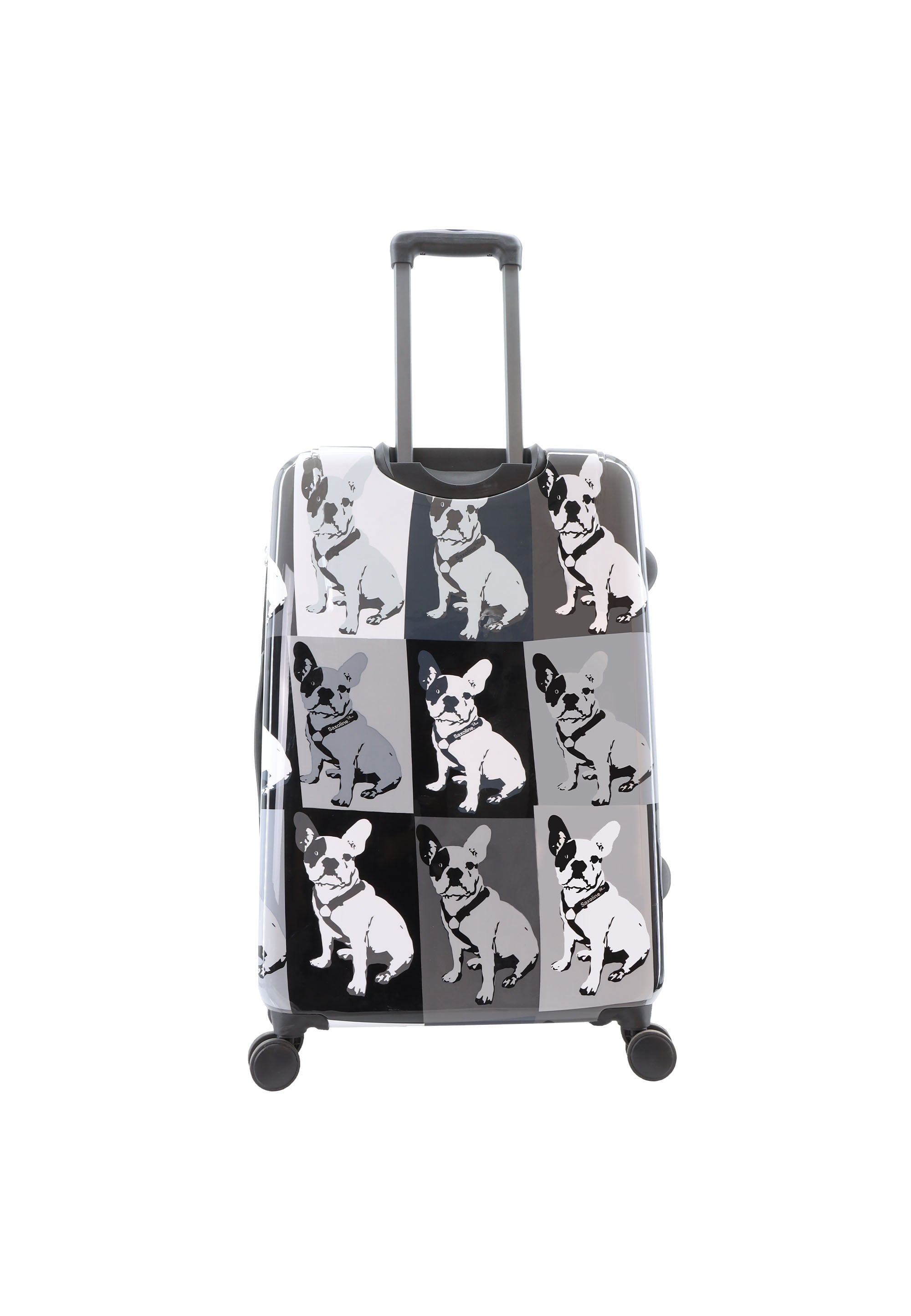 Saxoline Blue Bulldog Monochrome Hard Suitcase Set / Luggage Set / Trolley Set - 55/67/77 cm (S/M/L)