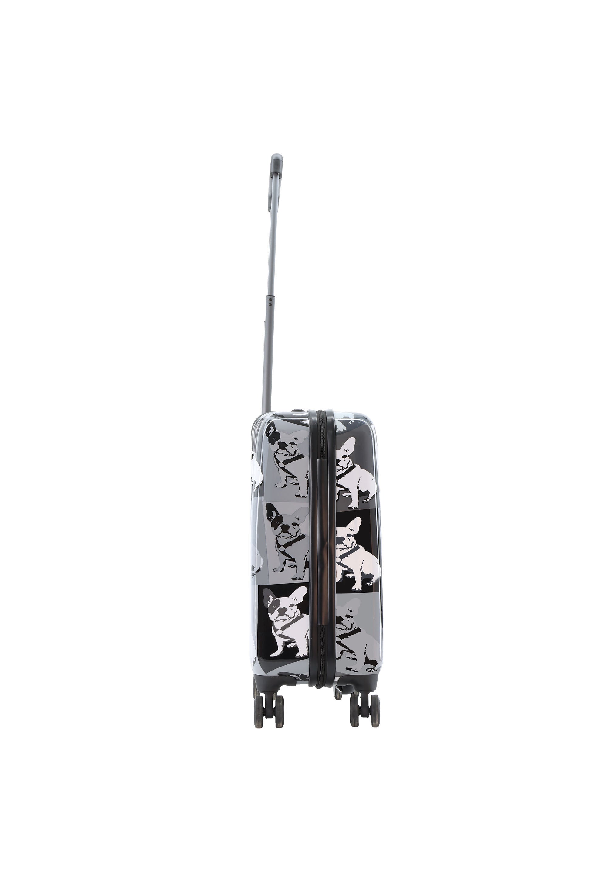 Saxoline Blue Bulldog Monochrome Handluggage Hard Suitcase / Luggage / Trolley - 55 cm (Small)