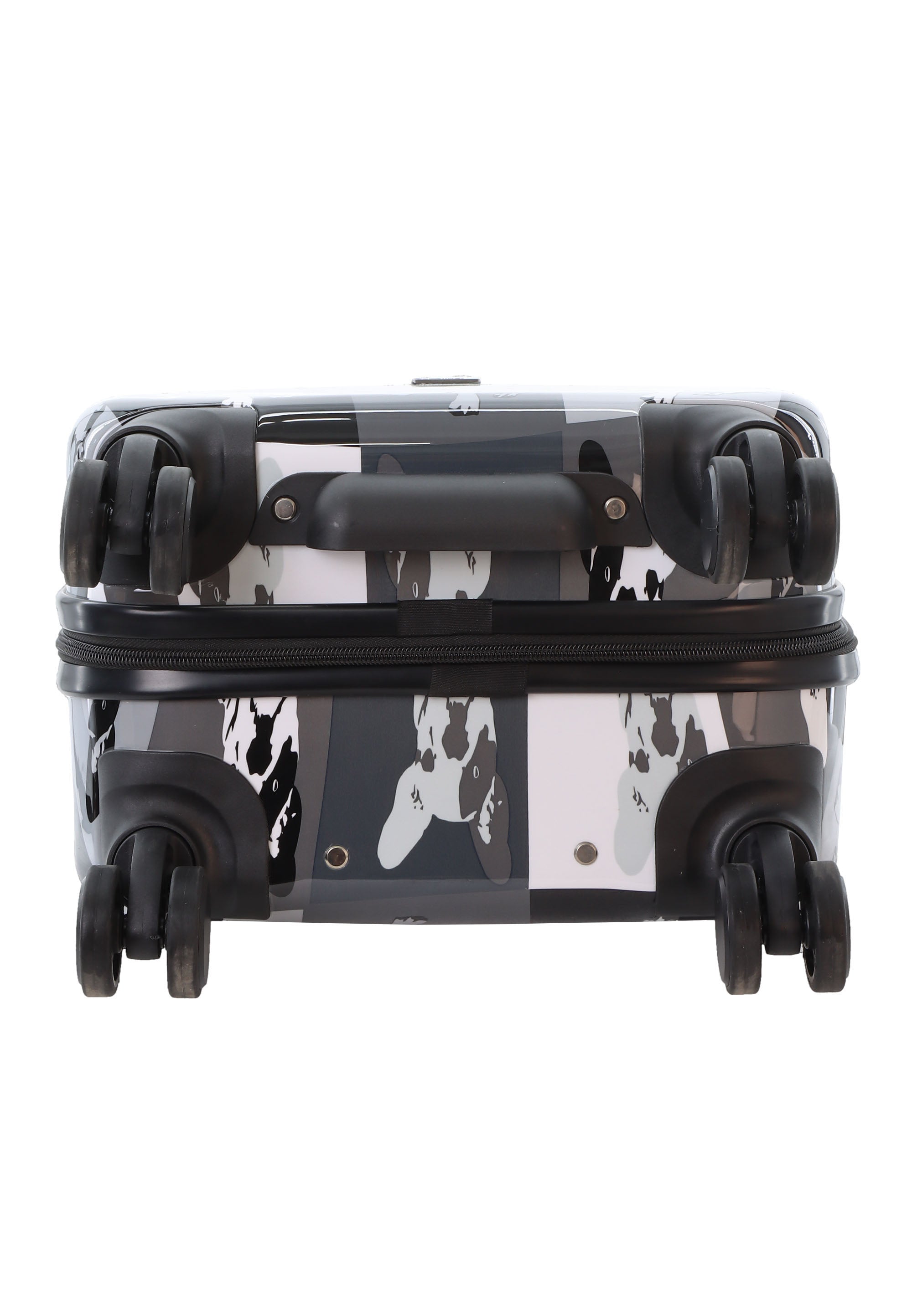 Saxoline Blue Bulldog Monochrome Handluggage Hard Suitcase / Luggage / Trolley - 55 cm (Small)