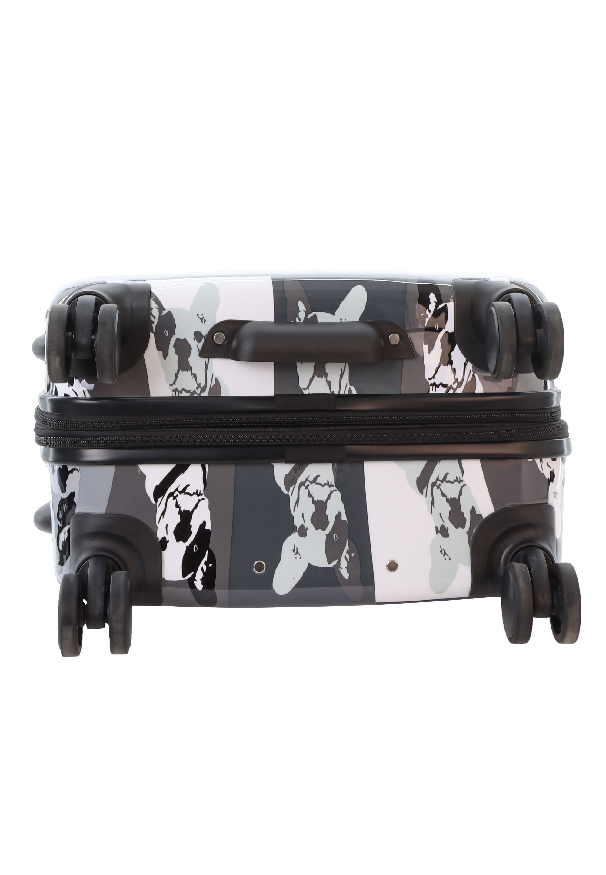 Saxoline Blue Bulldog Monochrome Hard Suitcase / Luggage / Trolley - 67 cm (Medium)