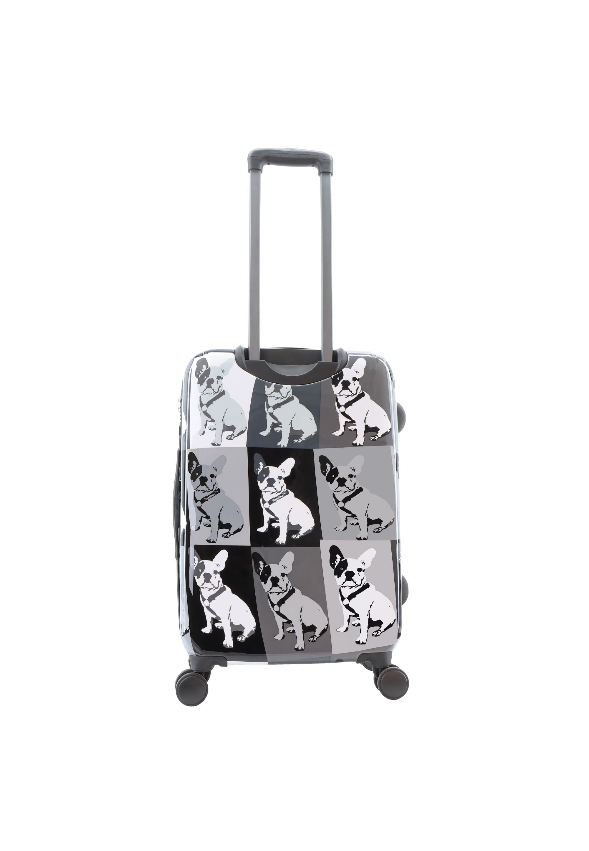 Saxoline Blue Bulldog Monochrome Hard Suitcase / Luggage / Trolley - 67 cm (Medium)