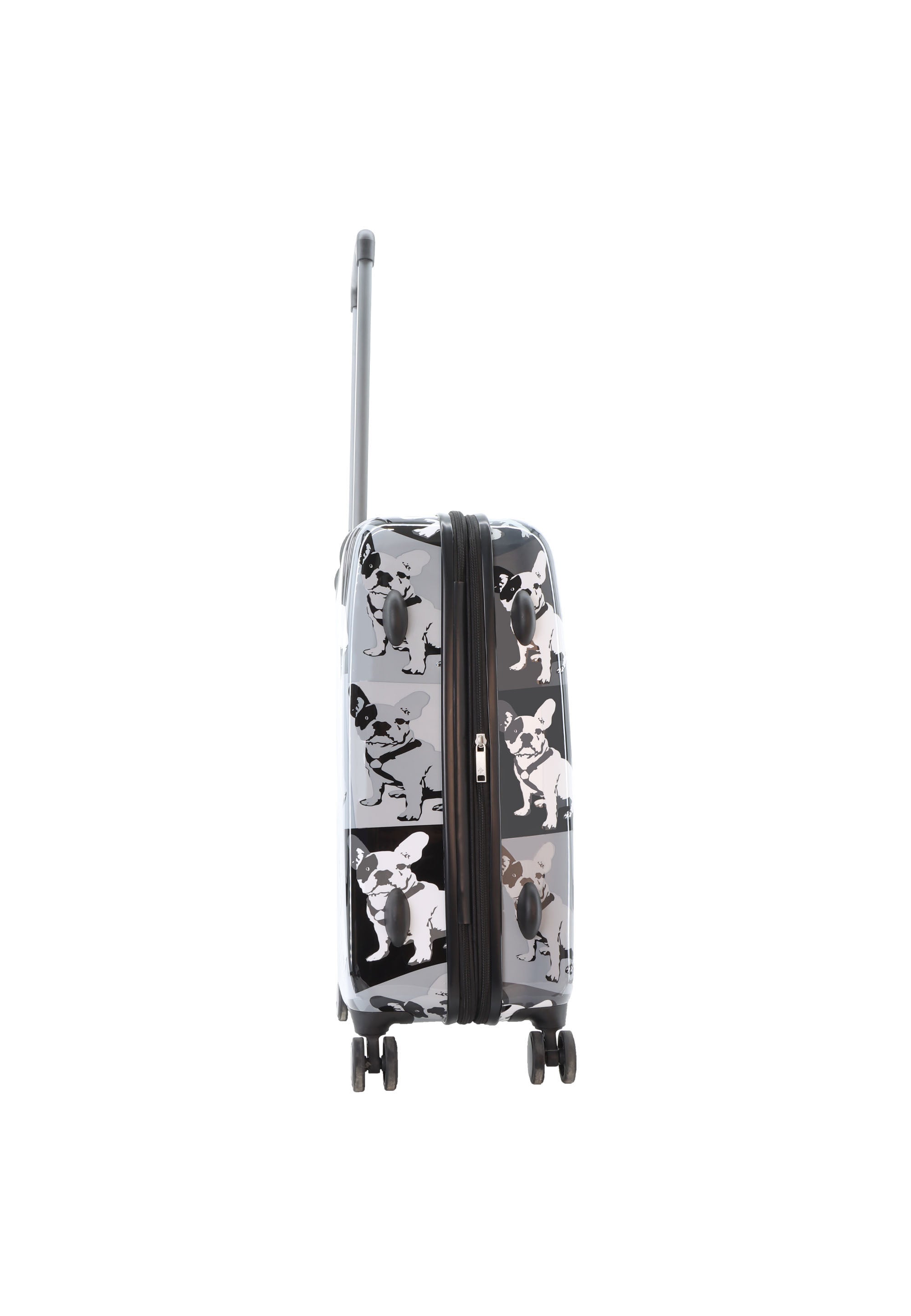 Saxoline Blue Bulldog Monochrome Hard Suitcase / Luggage / Trolley - 67 cm (Medium)