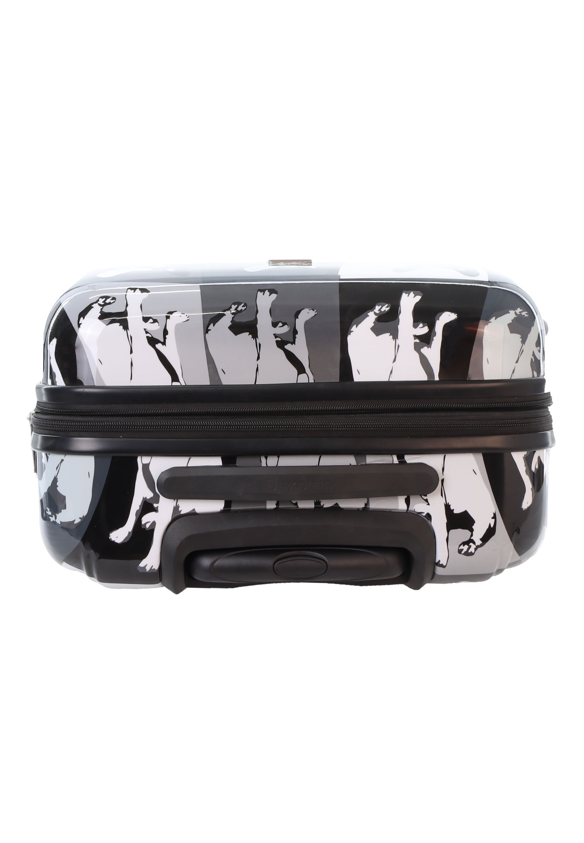 Saxoline Blue Bulldog Monochrome Hard Suitcase / Luggage / Trolley - 67 cm (Medium)
