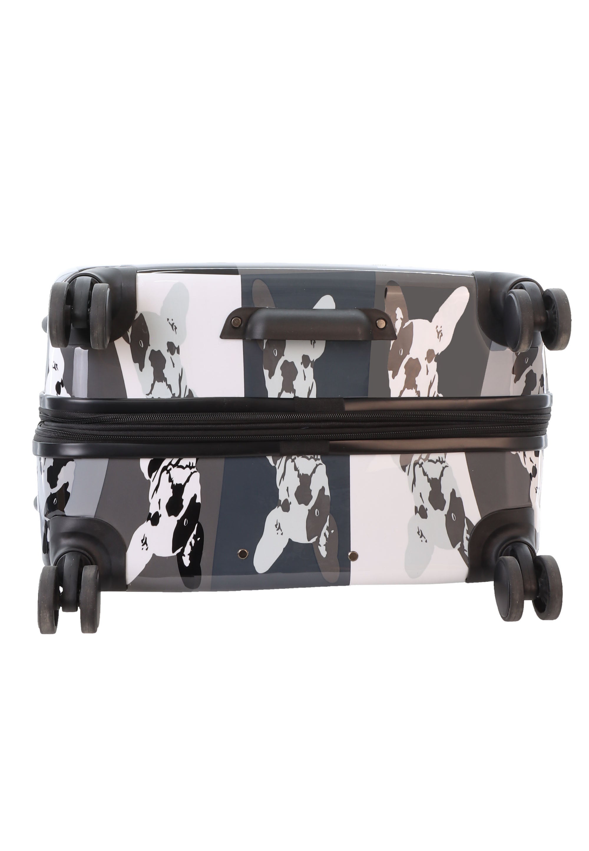 Saxoline Blue Bulldog Monochrome Hard Suitcase / Luggage / Trolley -77 cm (Large)