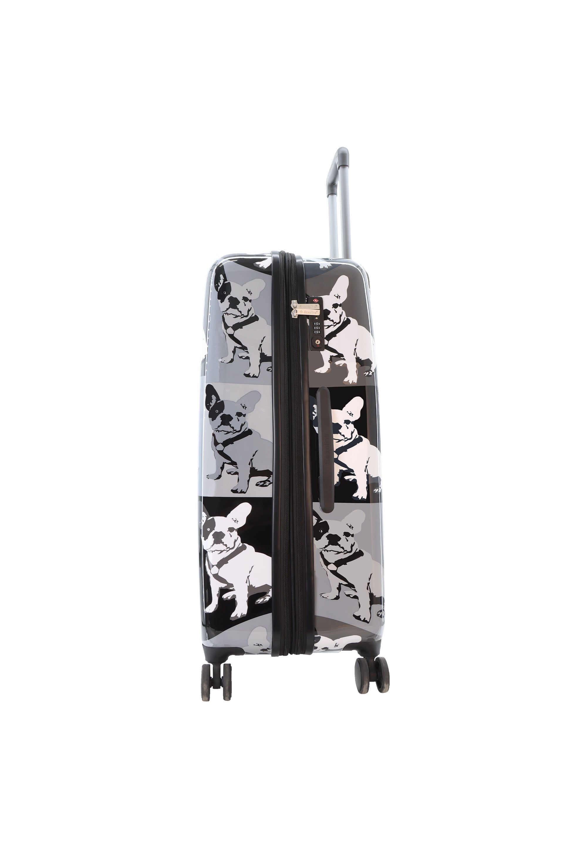 Saxoline Blue Bulldog Monochrome Hard Suitcase / Luggage / Trolley -77 cm (Large)