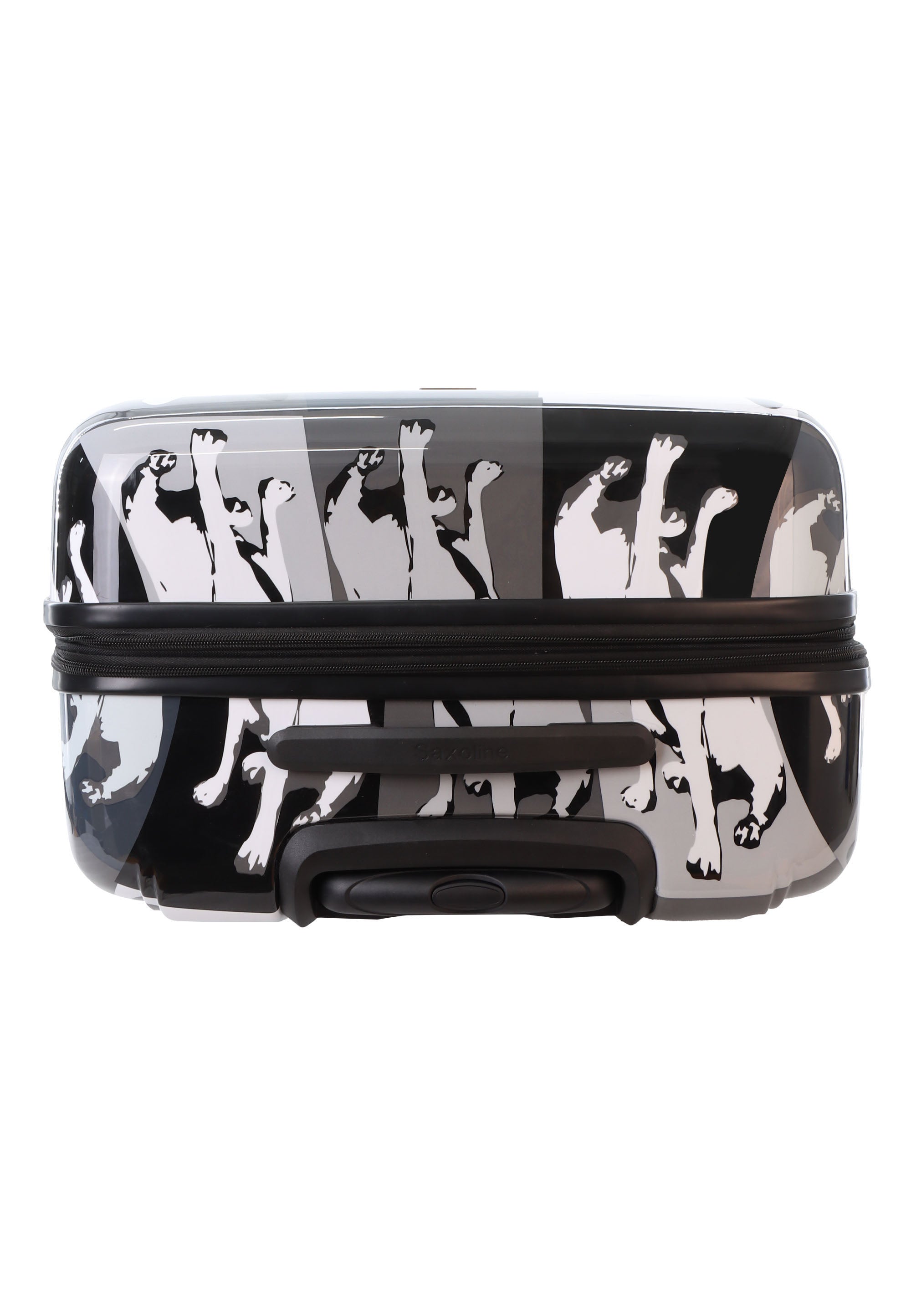 Saxoline Blue Bulldog Monochrome Hard Suitcase / Luggage / Trolley -77 cm (Large)