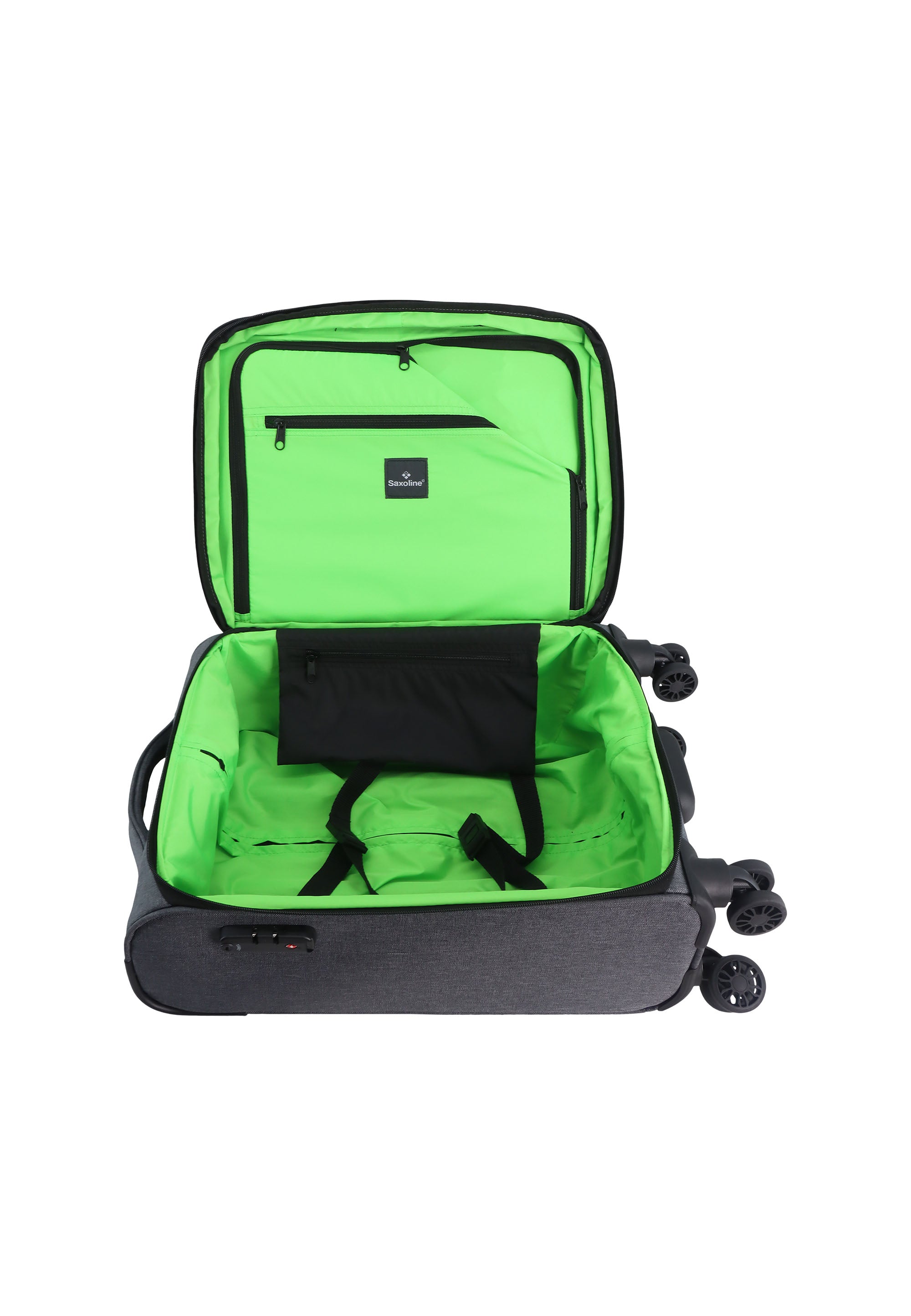 Saxoline 2 Tone Handluggage Soft Suitcase / Trolley / Travel Suitcase - 53 cm (Small)