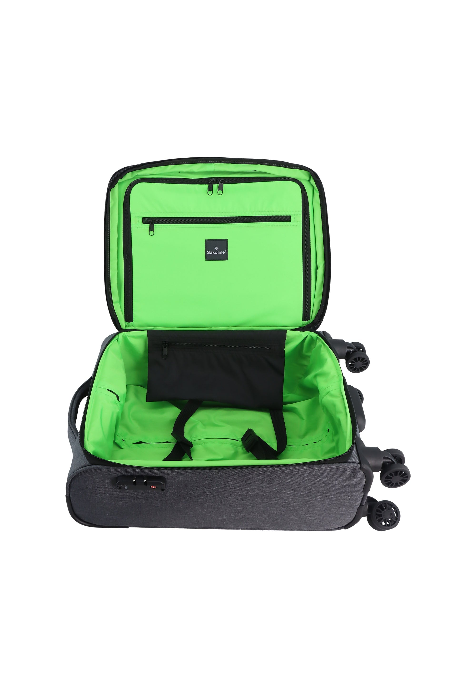 Saxoline 2 Tone Handluggage Soft Suitcase / Trolley / Travel Suitcase - 53 cm (Small)
