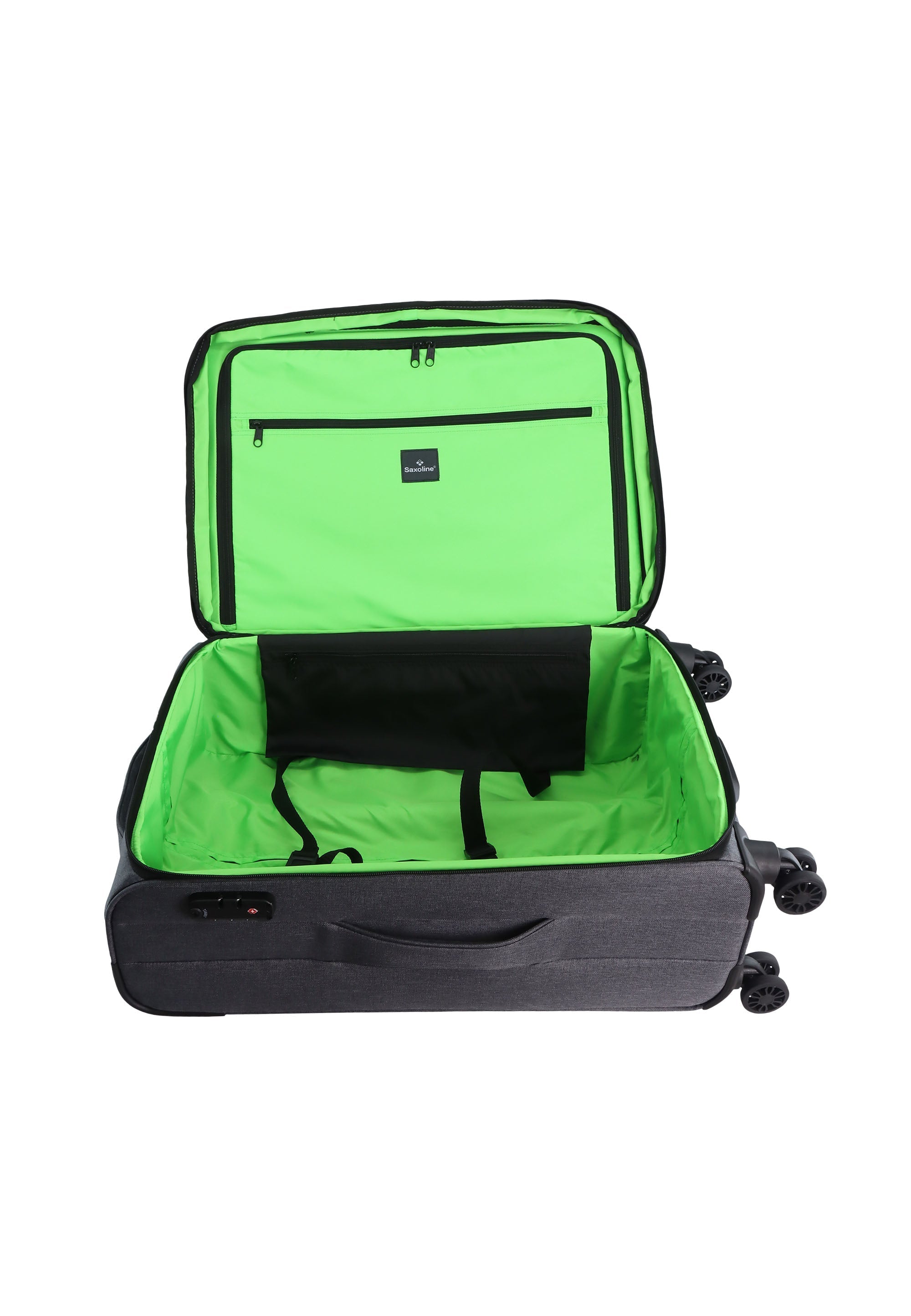 Saxoline 2 Tone Soft Suitcase / Trolley / Travel Suitcase -67 cm (Medium)