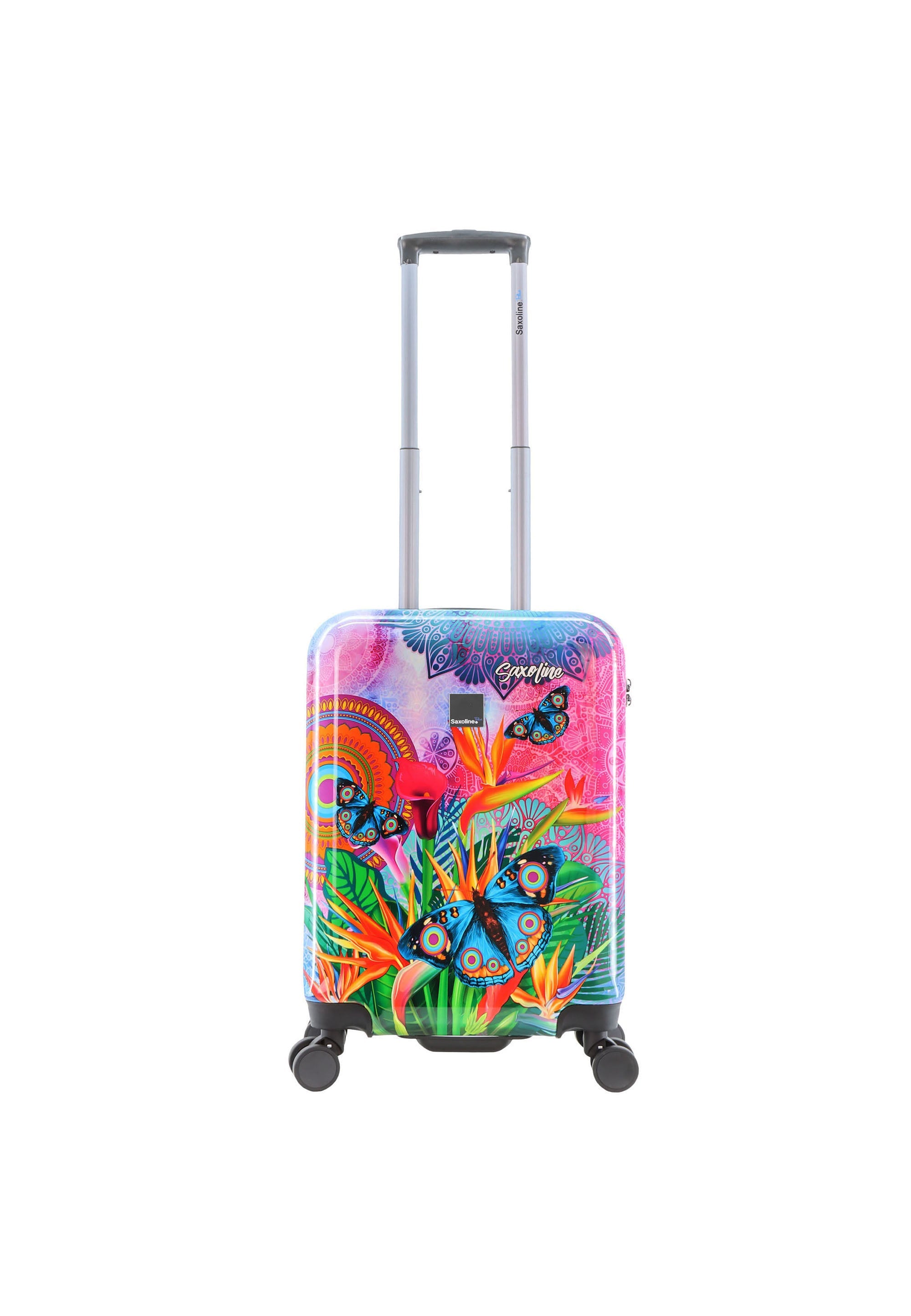 Saxoline Blue Butterfly Nature Hard Suitcase Set / Luggage Set / Trolley Set - 55/67/77 cm (S/M/L)