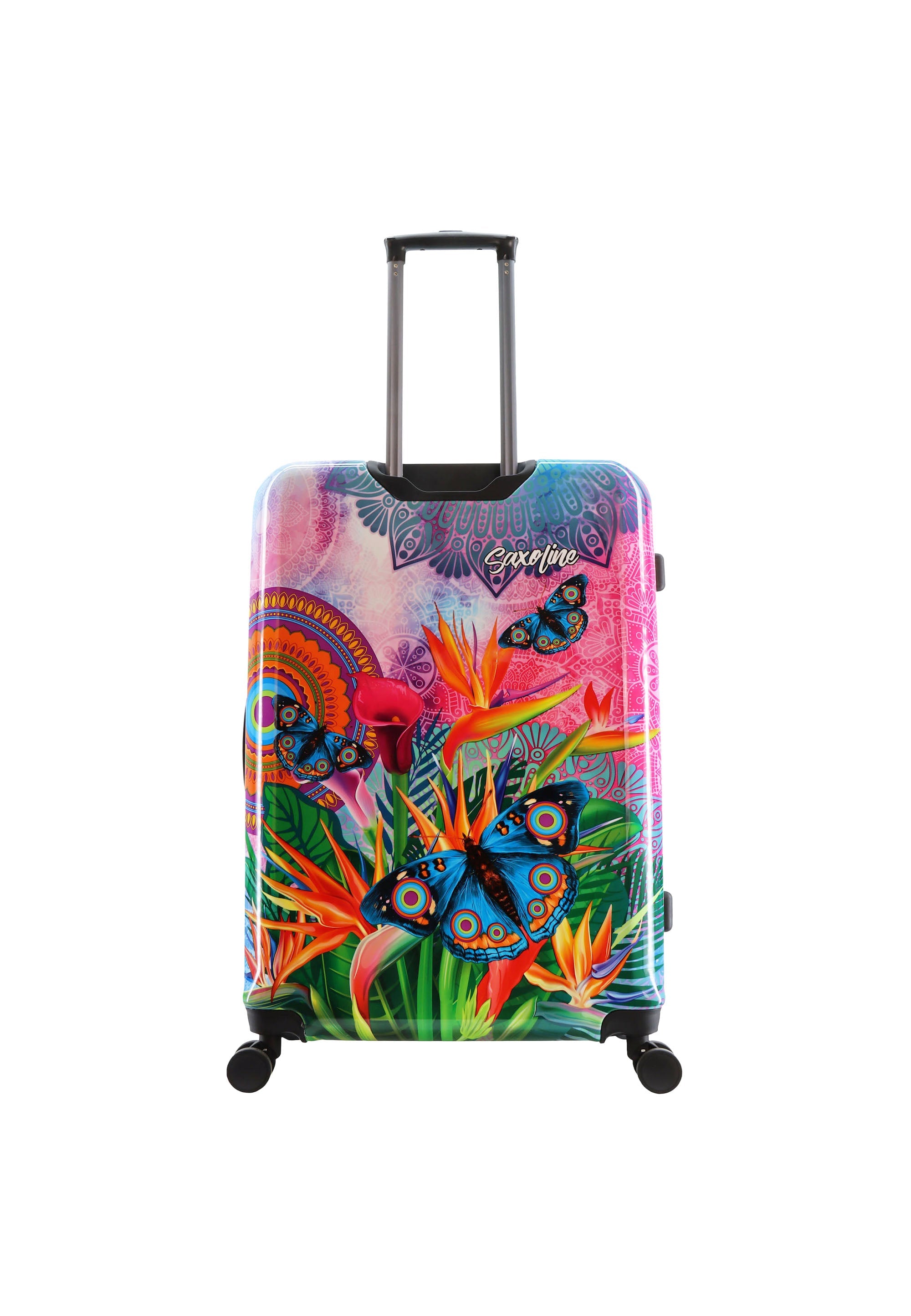 Saxoline Blue Butterfly Nature Hard Suitcase Set / Luggage Set / Trolley Set - 55/67/77 cm (S/M/L)