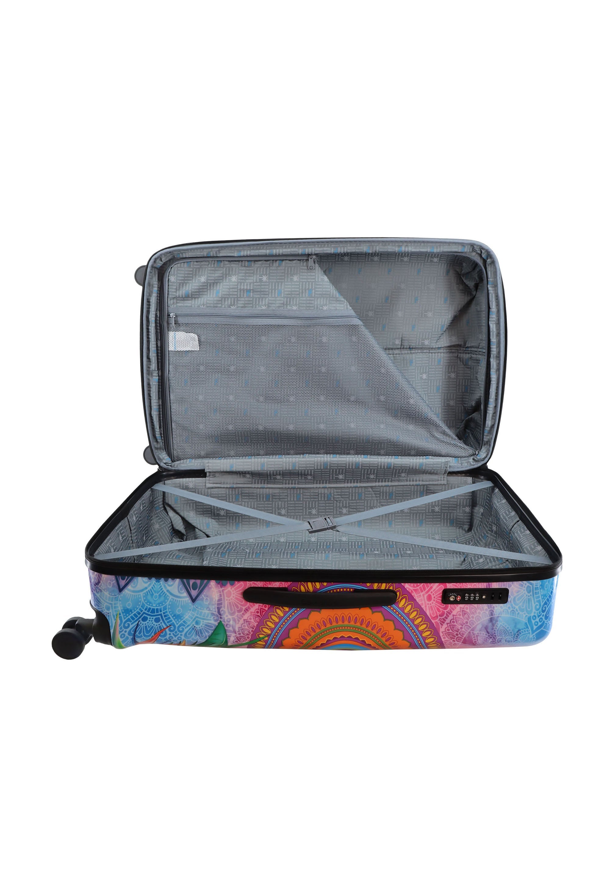 Saxoline Blue Butterfly Nature Hard Suitcase Set / Luggage Set / Trolley Set - 55/67/77 cm (S/M/L)