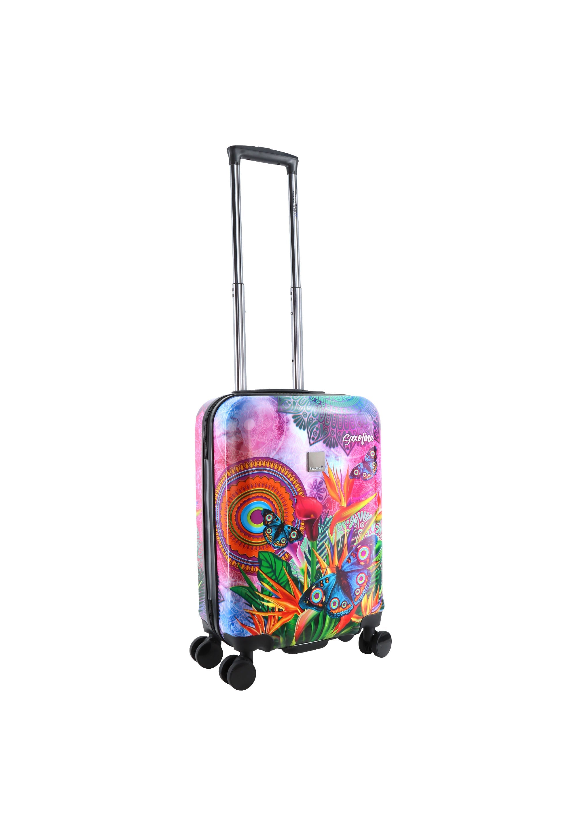Saxoline Blue Butterfly Nature Handluggage Hard Suitcase / Luggage / Trolley - 55 cm (Small)