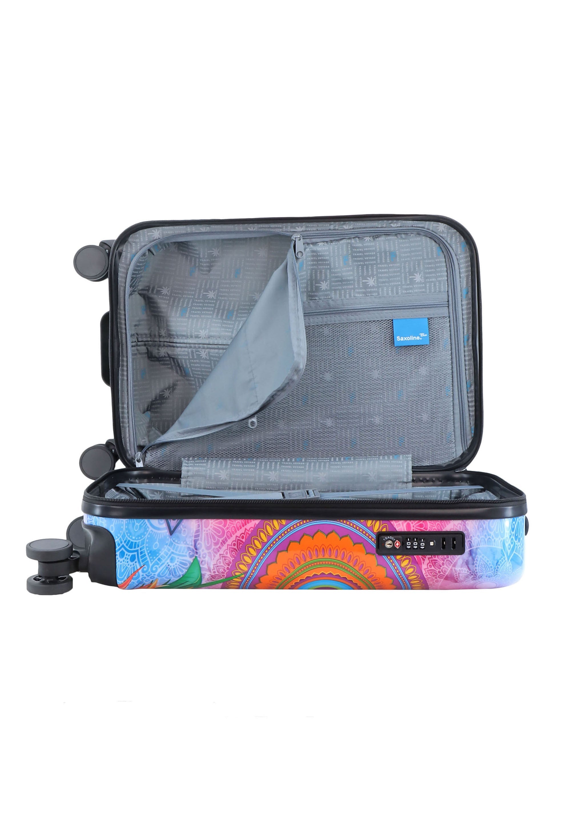 Saxoline Blue Butterfly Nature Handluggage Hard Suitcase / Luggage / Trolley - 55 cm (Small)