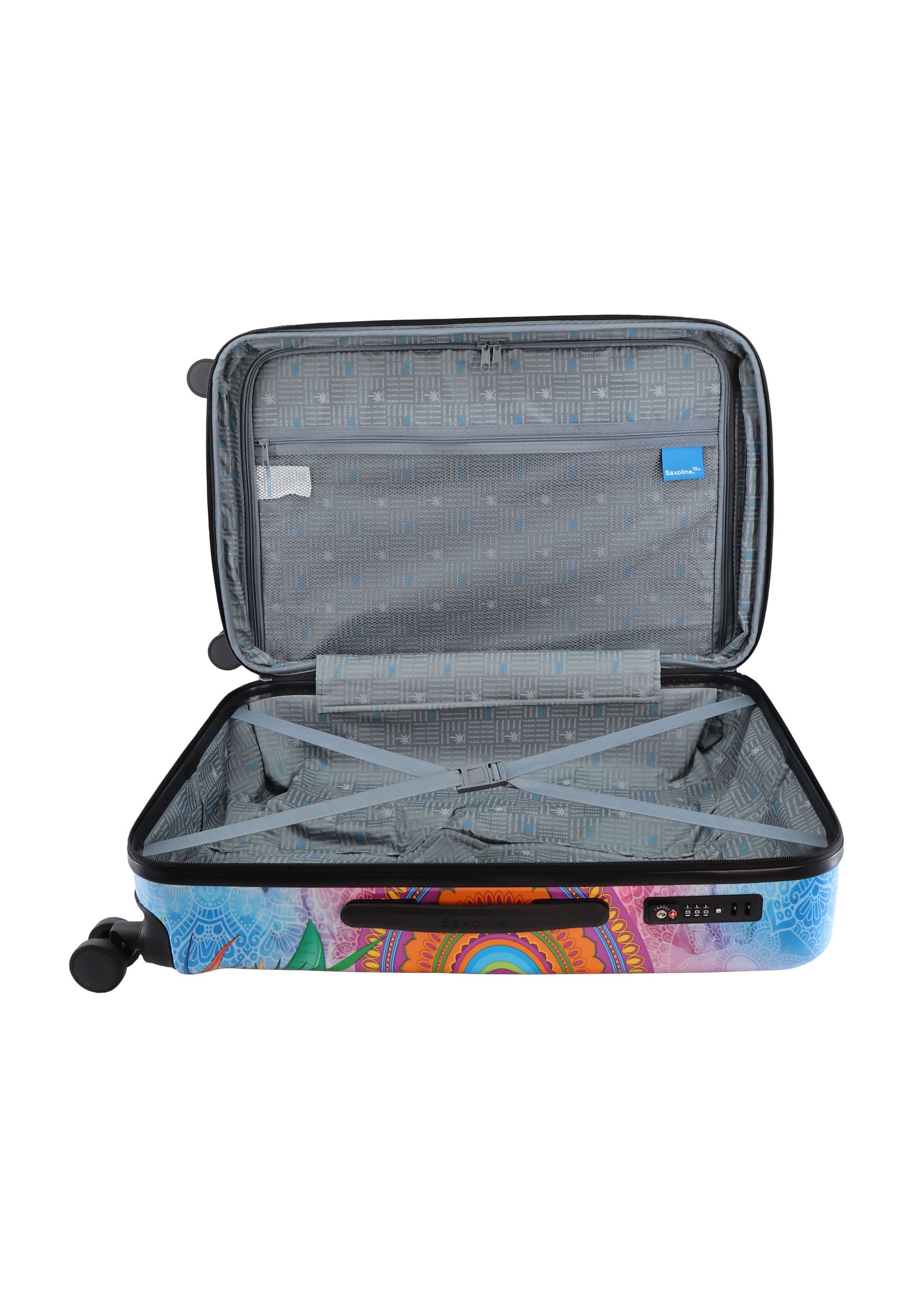 Saxoline Blue Butterfly Nature Hard Suitcase / Luggage / Trolley - 67 cm (Medium)