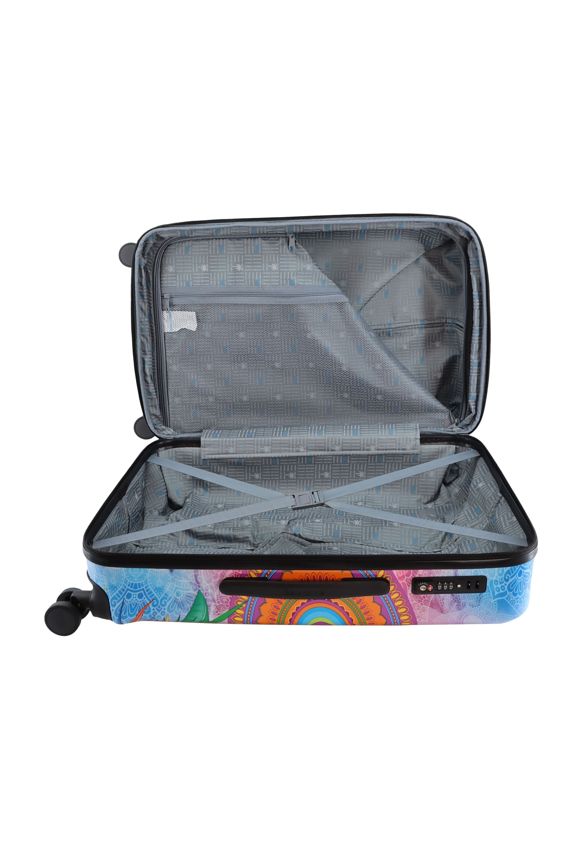 Saxoline Blue Butterfly Nature Hard Suitcase / Luggage / Trolley - 67 cm (Medium)
