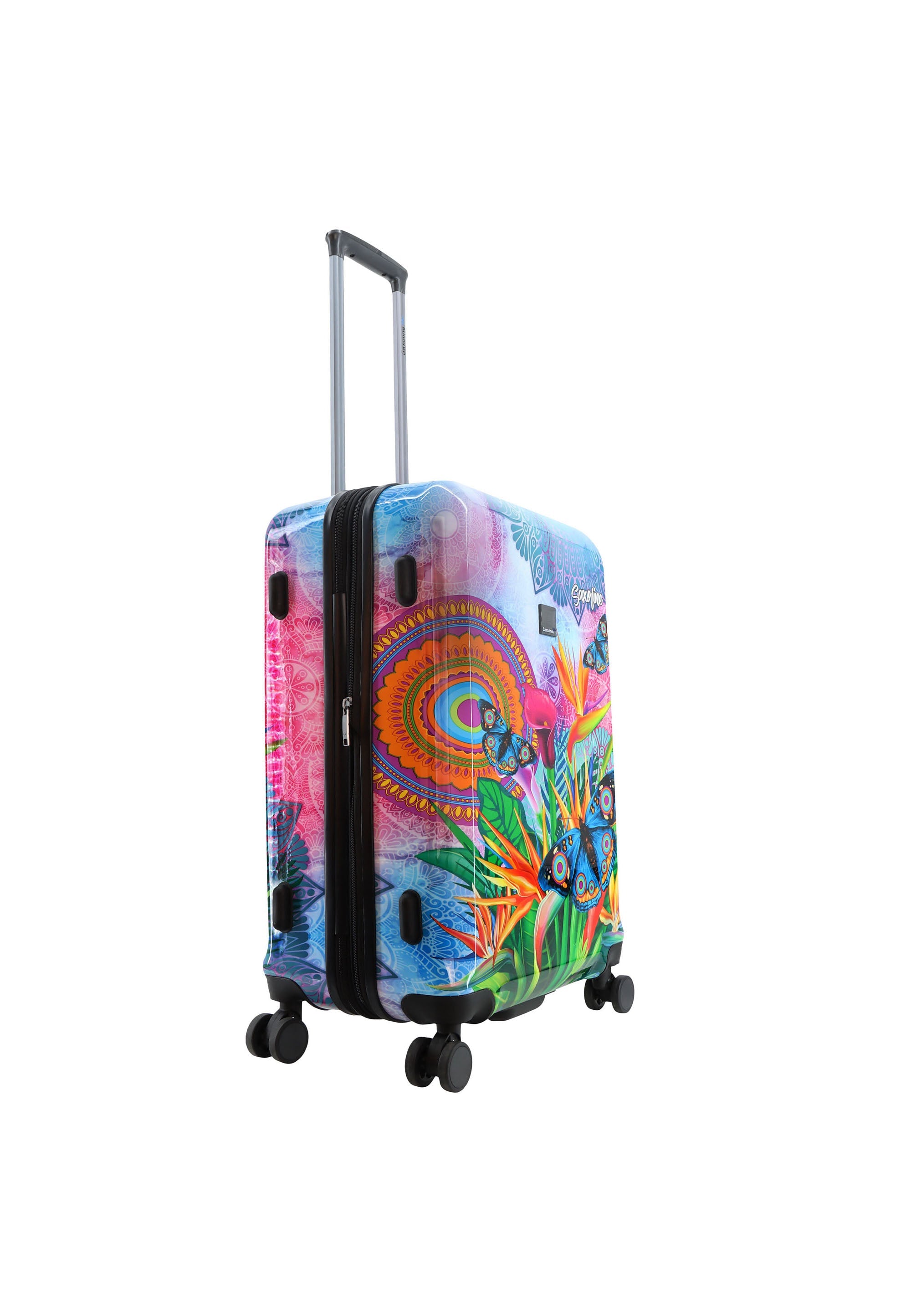 Saxoline Blue Butterfly Nature Hard Suitcase / Luggage / Trolley - 67 cm (Medium)
