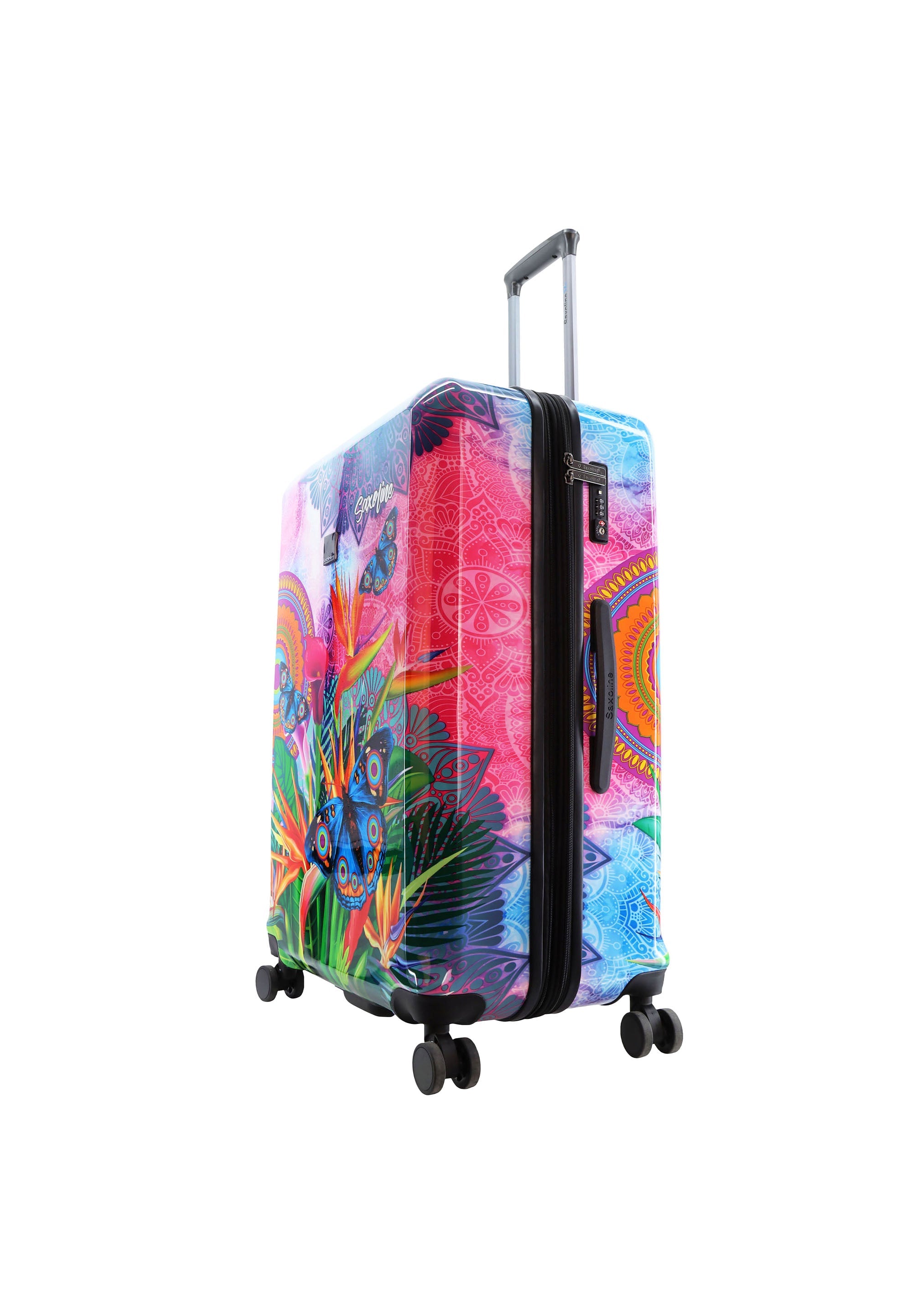 Saxoline Blue Butterfly Nature Hard Suitcase / Luggage / Trolley - 77 cm (Large)