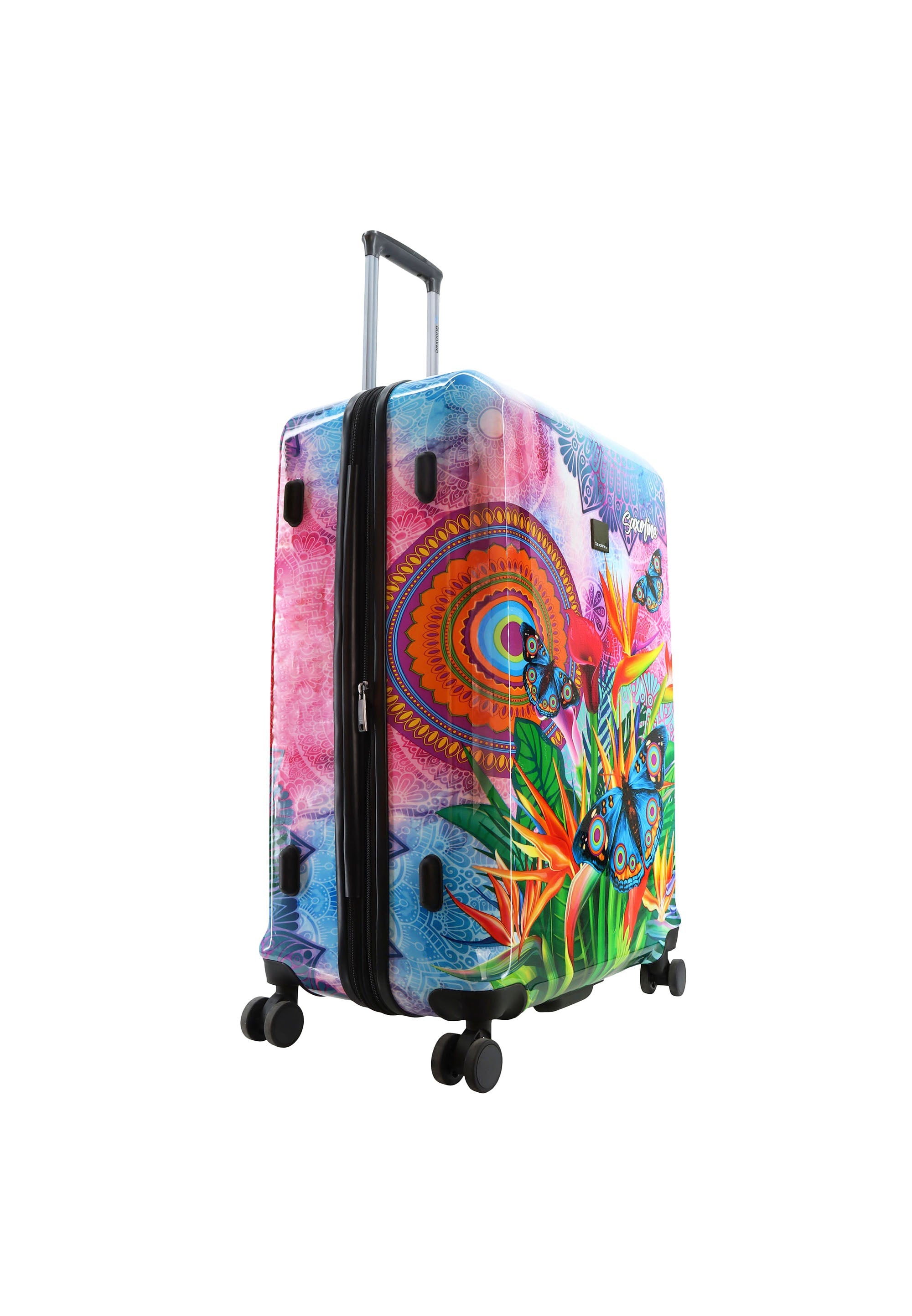Saxoline Blue Butterfly Nature Hard Suitcase / Luggage / Trolley - 77 cm (Large)