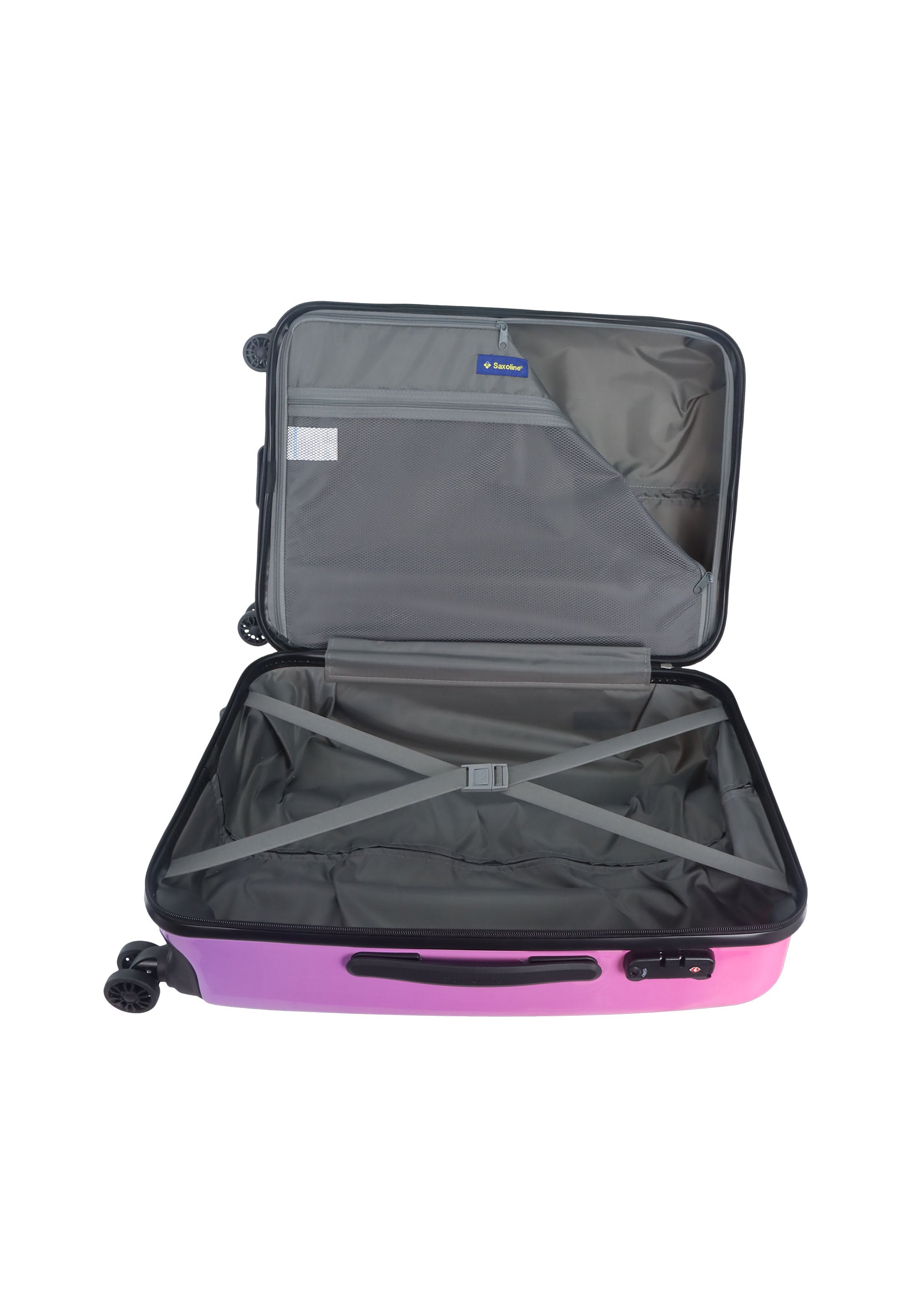 Saxoline Rainbow Hard Suitcase / Trolley / Luggage - 67 cm - (Medium)