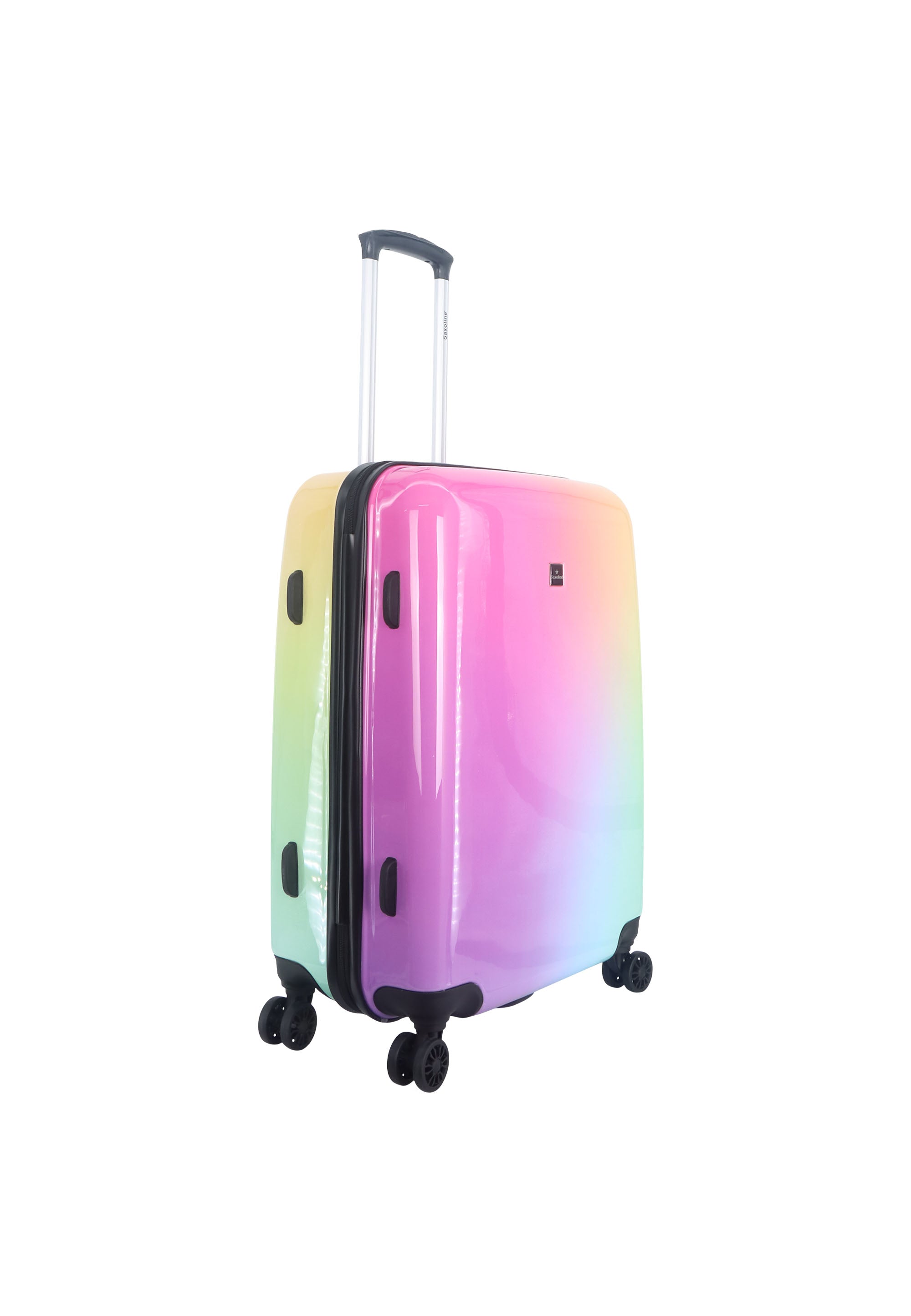 Saxoline Rainbow Hard Suitcase / Trolley / Luggage - 67 cm - (Medium)