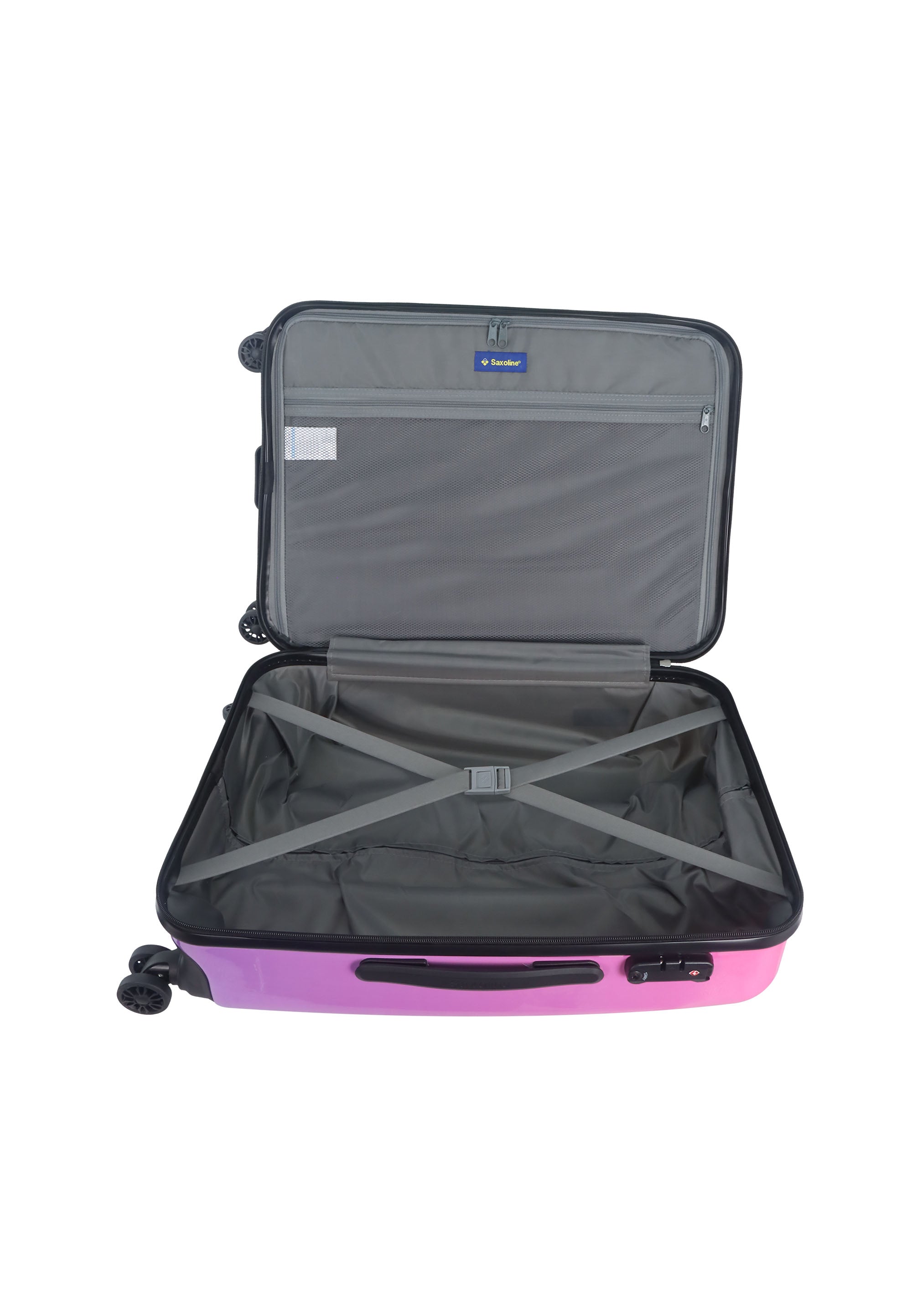 Saxoline Rainbow Hard Suitcase / Trolley / Luggage - 67 cm - (Medium)