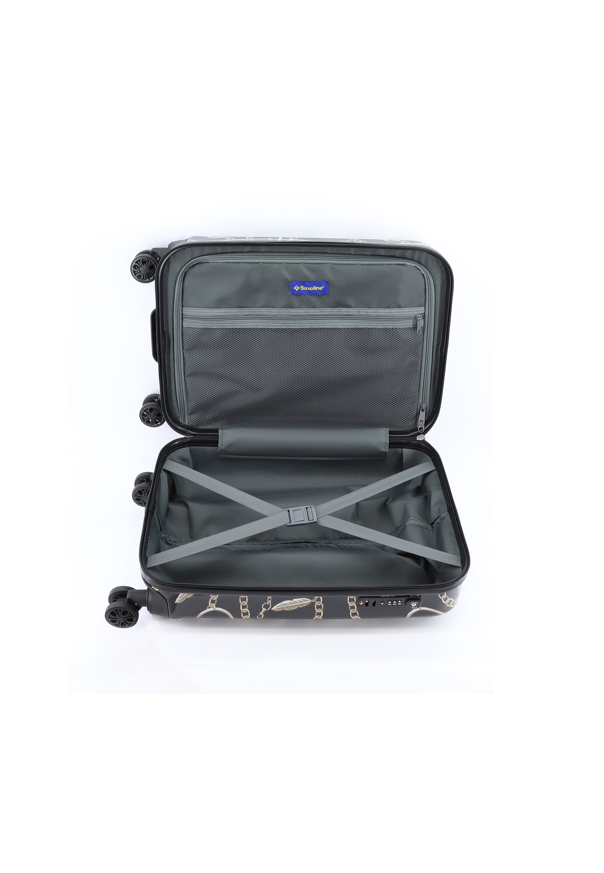 Saxoline Golden Age Handluggage Hard Suitcase / Luggage / Trolley - 57 cm (Small)