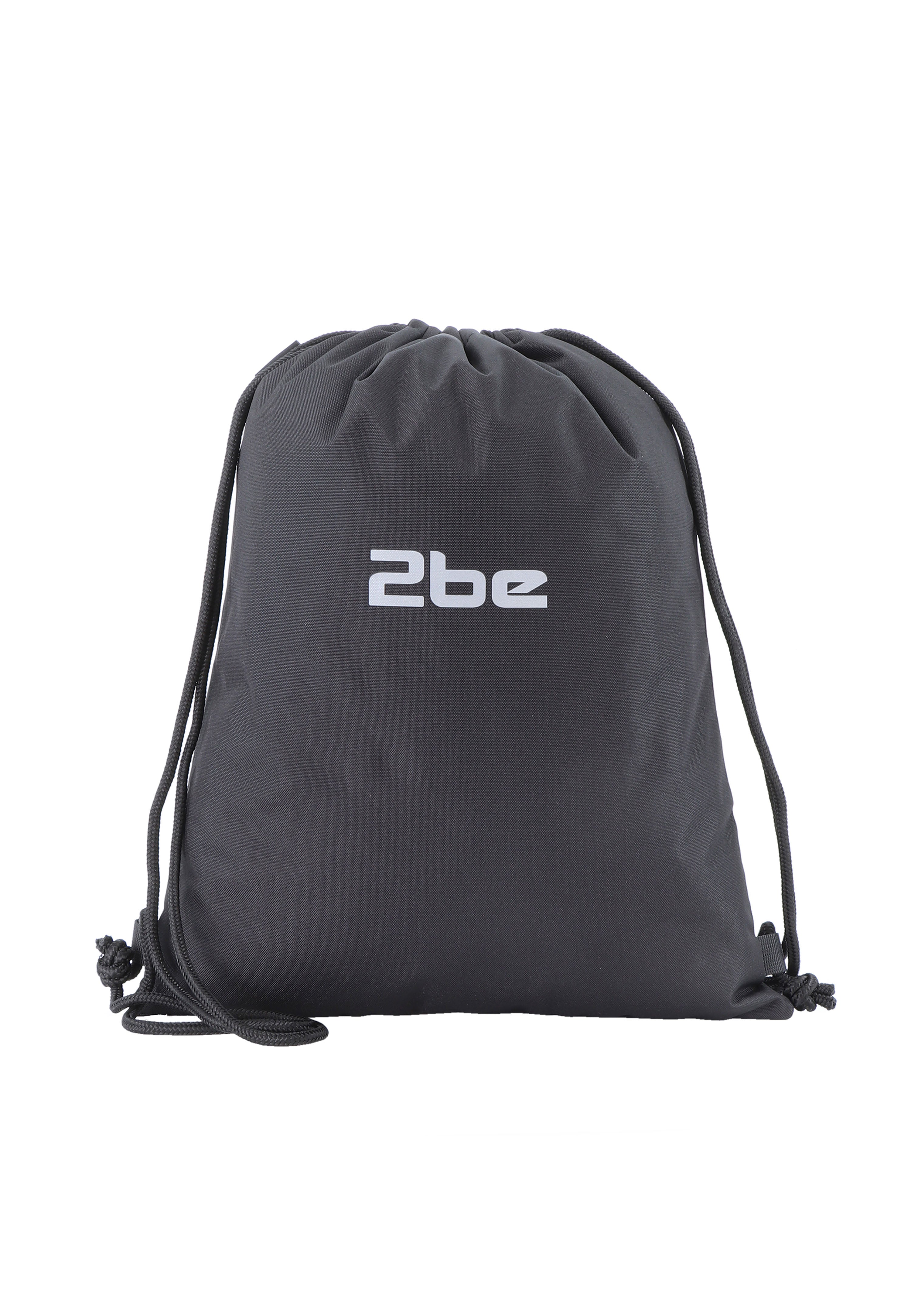 2be String Bag / Lightweight Backpack / Gym Bag Black
