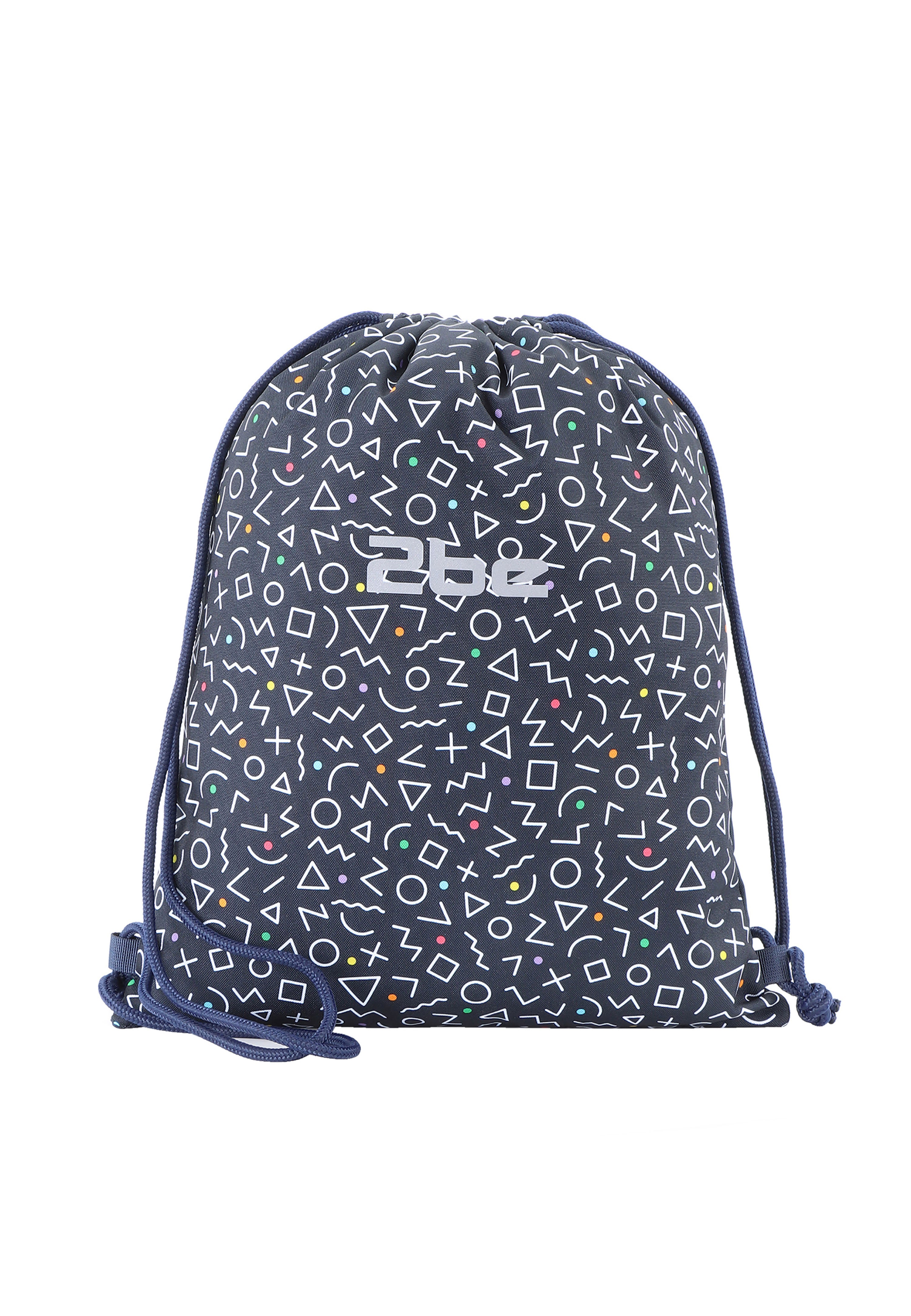 2be String Bag / Lightweight Backpack / Gym Bag Navy