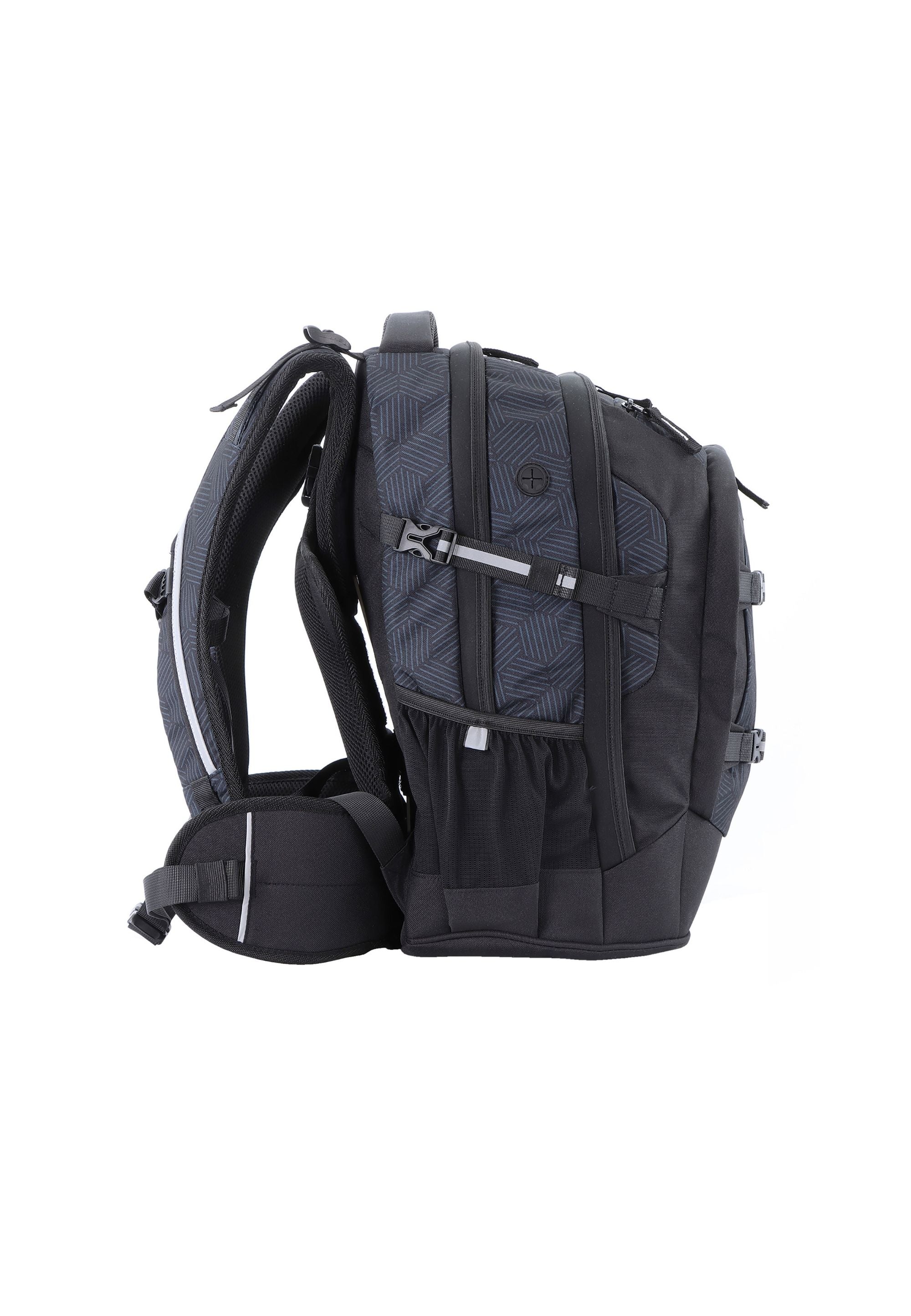 2be Schoolbag / Laptop Backpack / With Gym Bag and Pencil Case Black/Grey