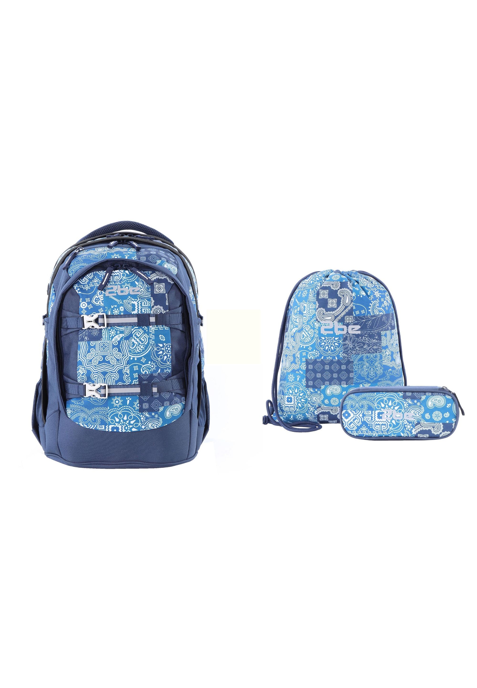 2be Schoolbag / Laptop Backpack / With Gym Bag and Pencil Case Royal Blue
