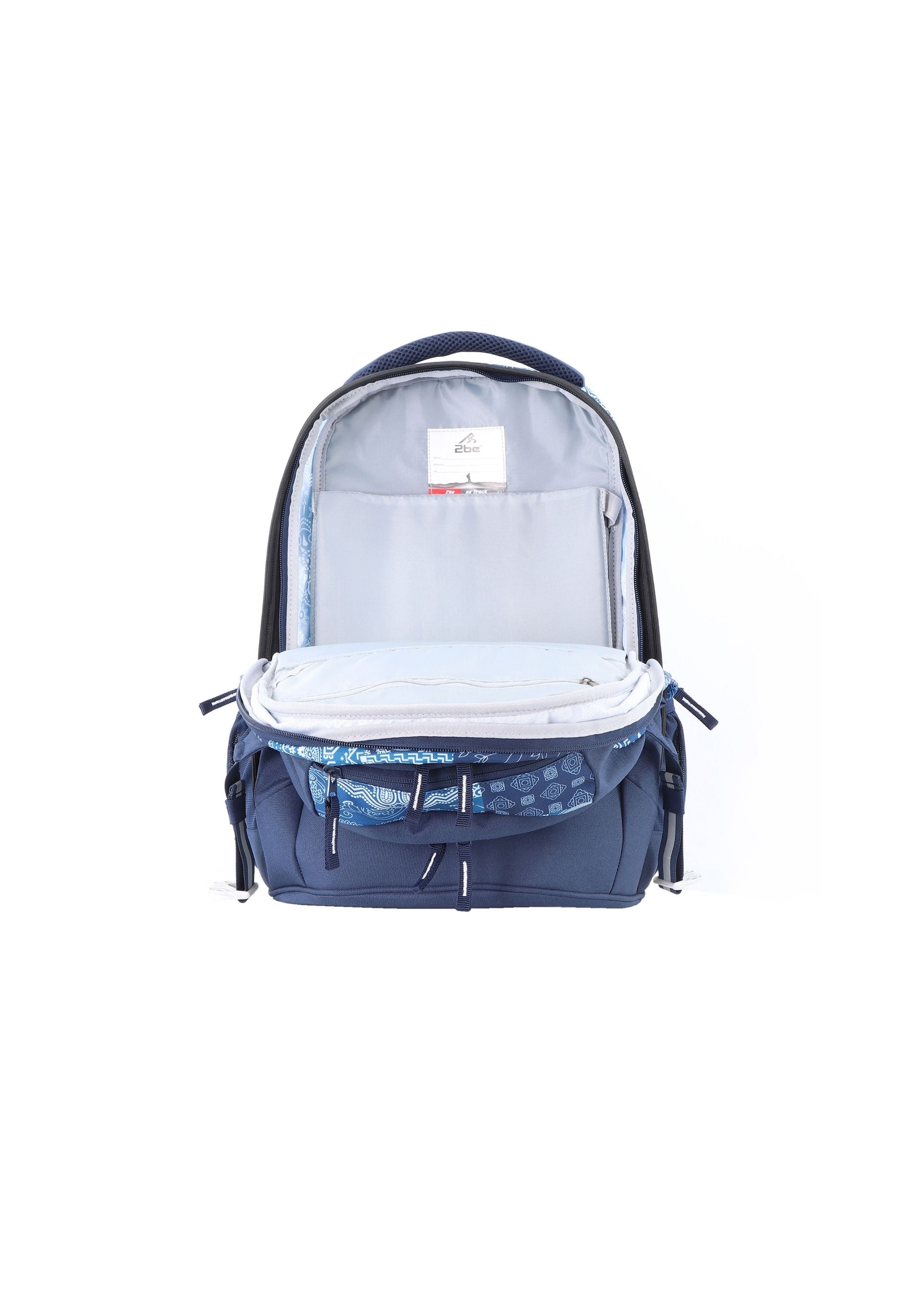 2be Schoolbag / Laptop Backpack / With Gym Bag and Pencil Case Royal Blue
