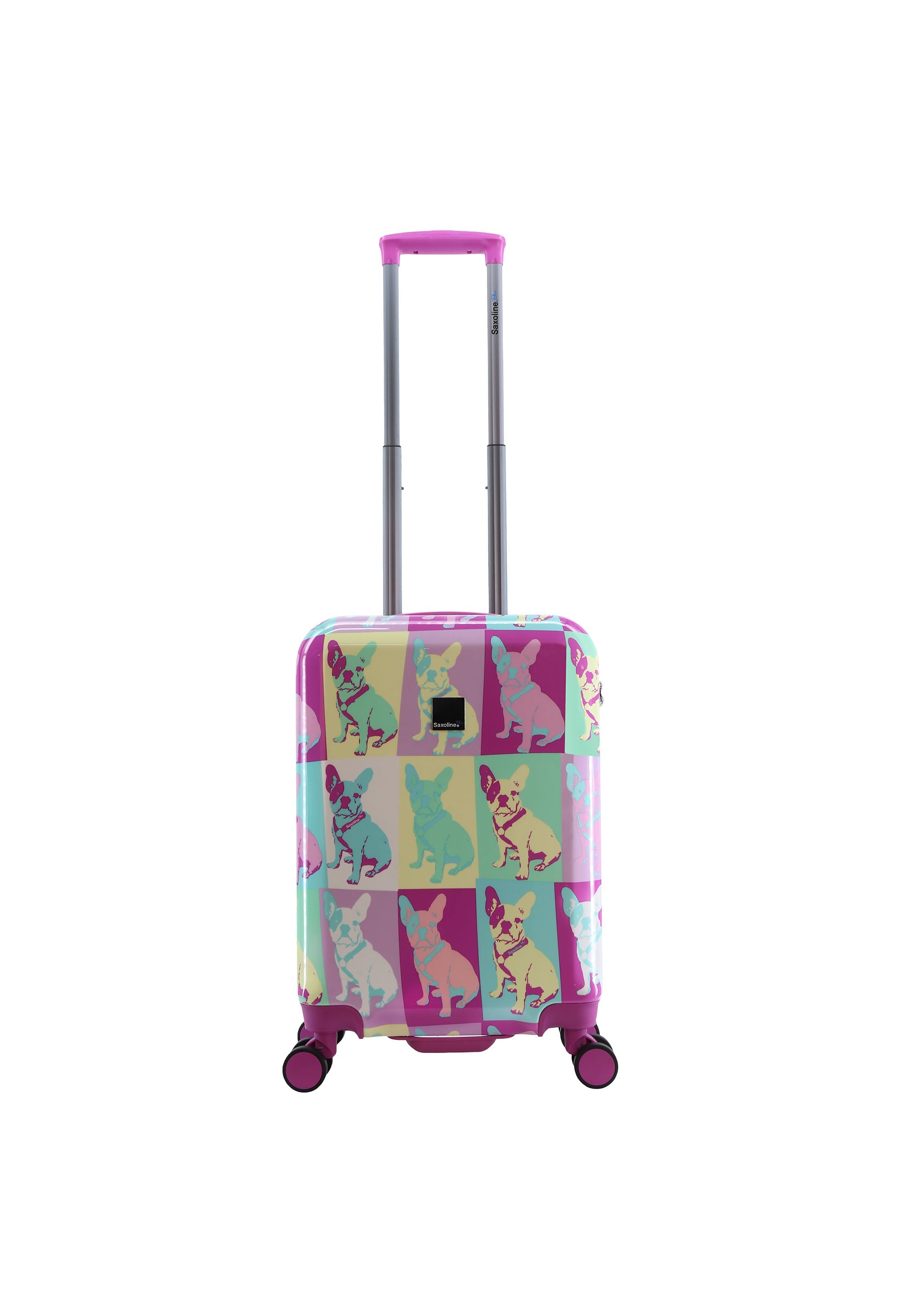 Saxoline Blue Bulldog Emotion Hard Suitcase Set / Luggage Set / Trolley Set - 55/67/77 cm (S/M/L)