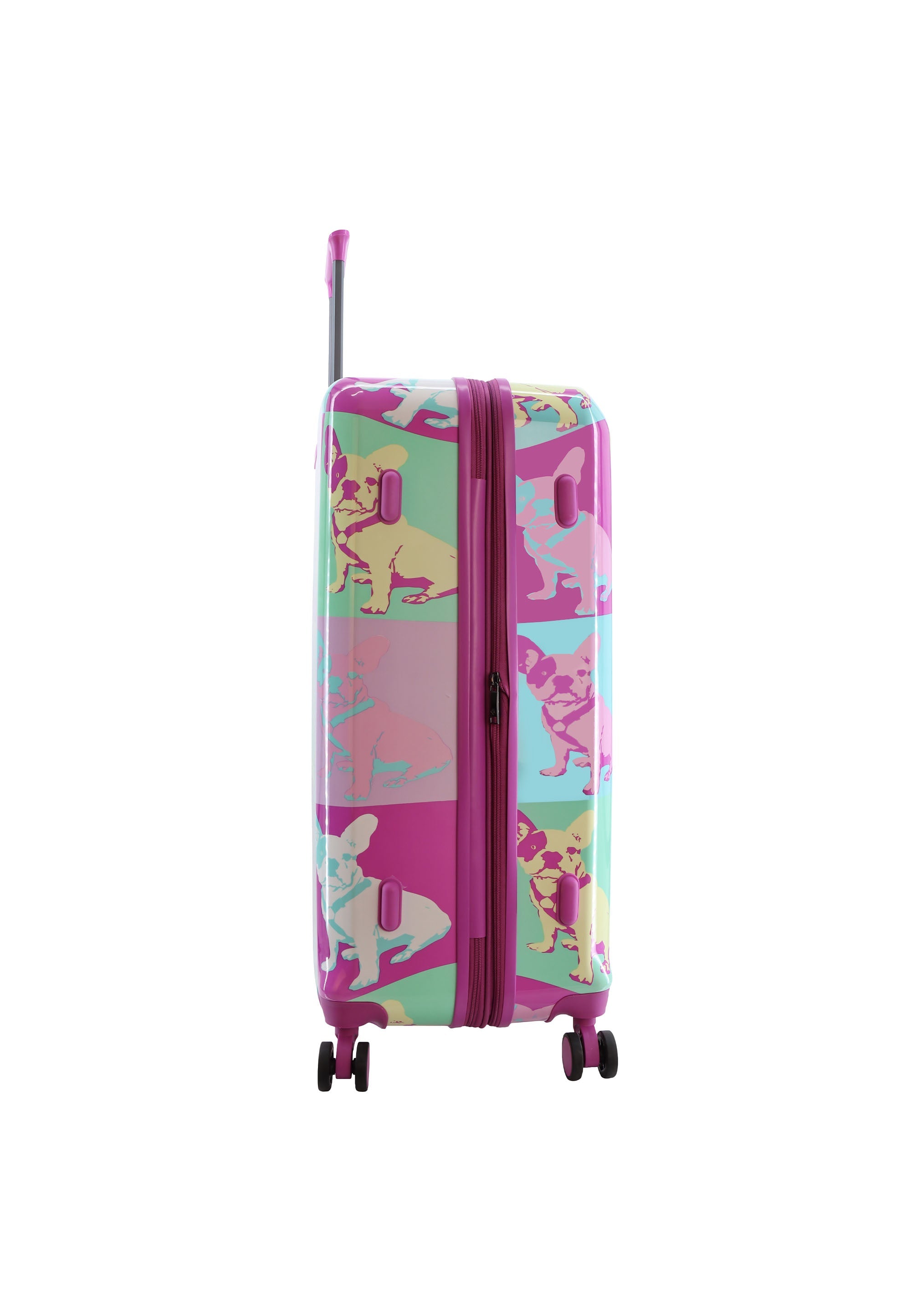 Saxoline Blue Bulldog Emotion Hard Suitcase Set / Luggage Set / Trolley Set - 55/67/77 cm (S/M/L)