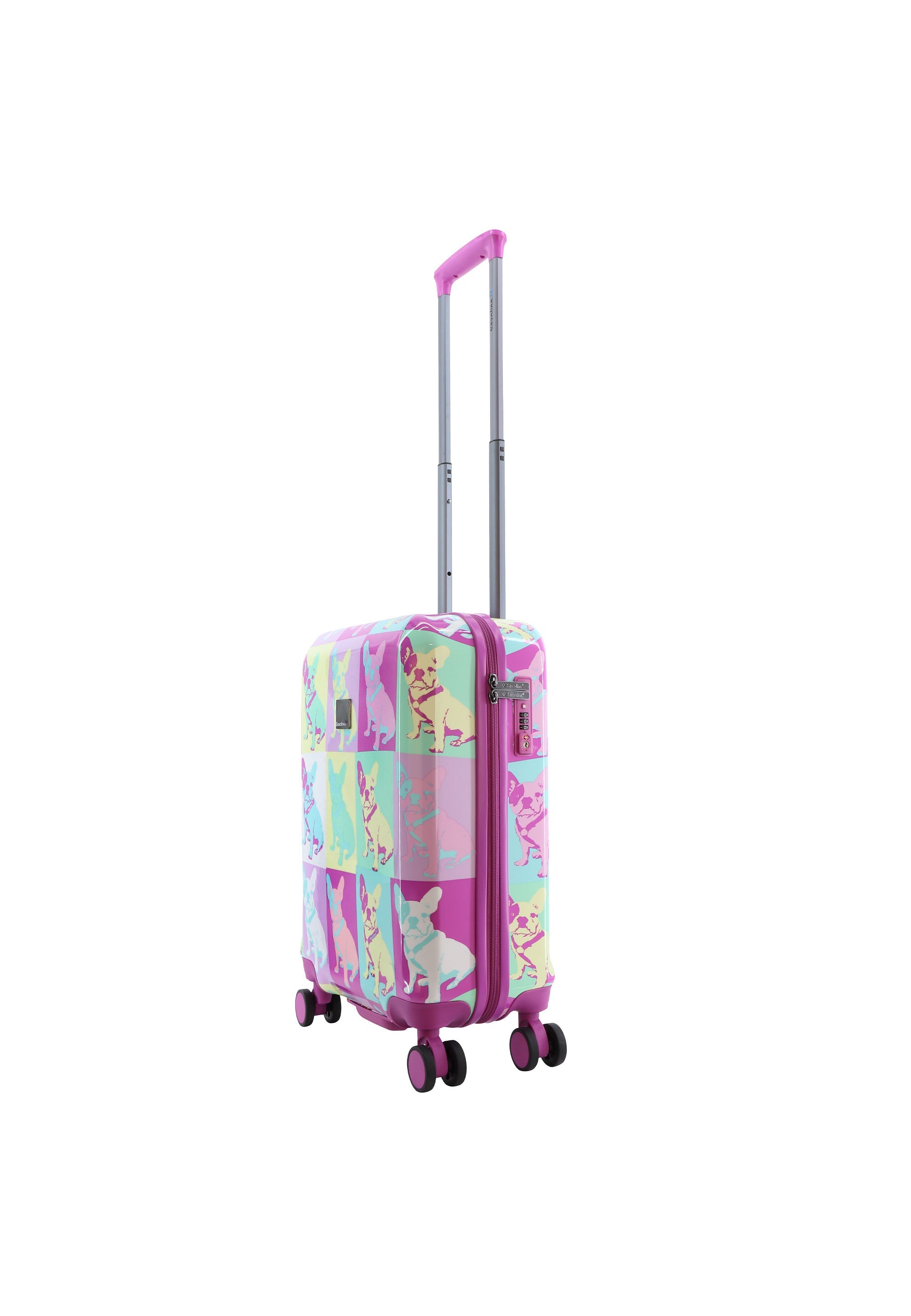 Saxoline Blue Bulldog Emotion Handluggage Hard Suitcase / Luggage / Trolley - 55 cm (Small)