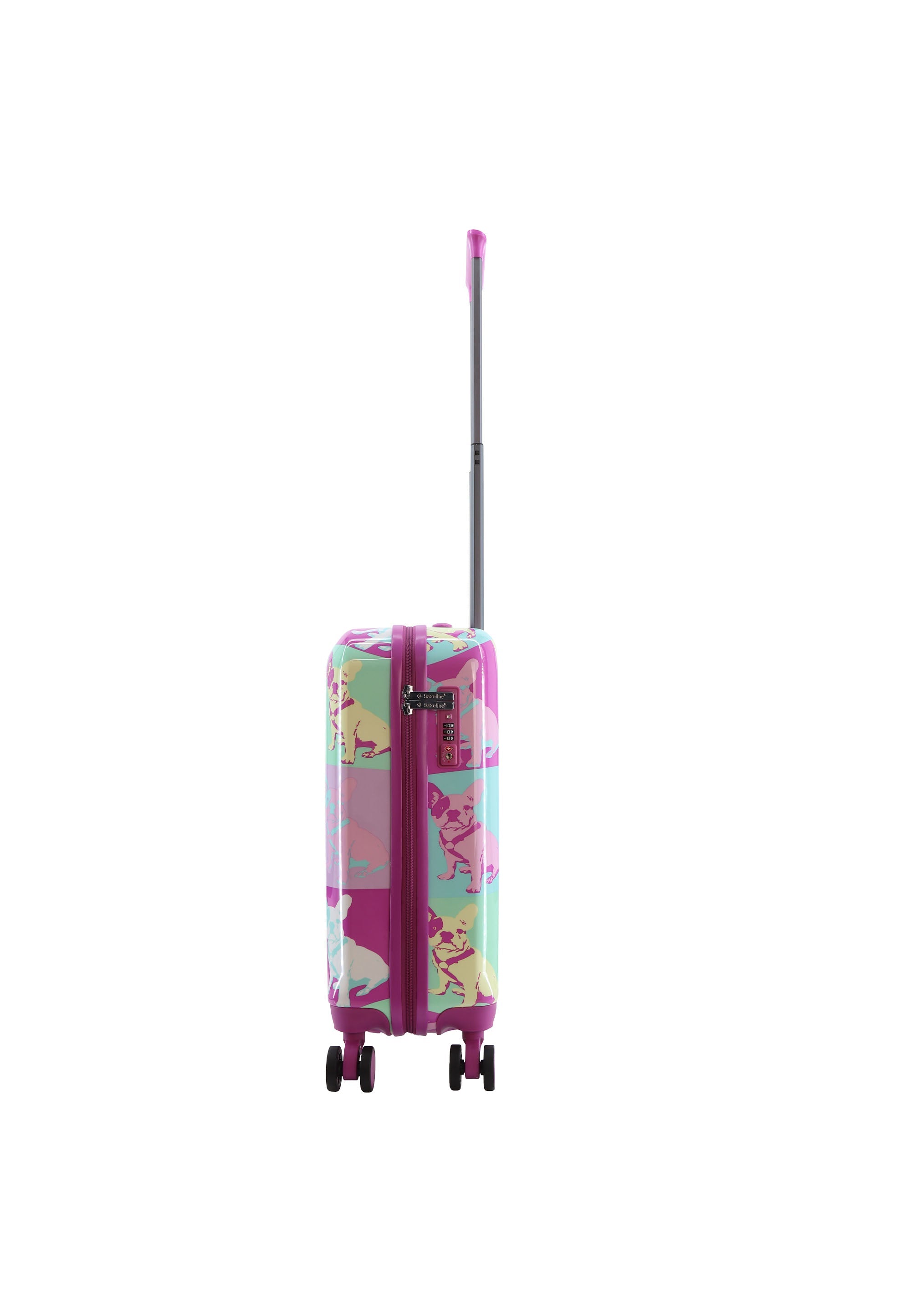 Saxoline Blue Bulldog Emotion Handluggage Hard Suitcase / Luggage / Trolley - 55 cm (Small)