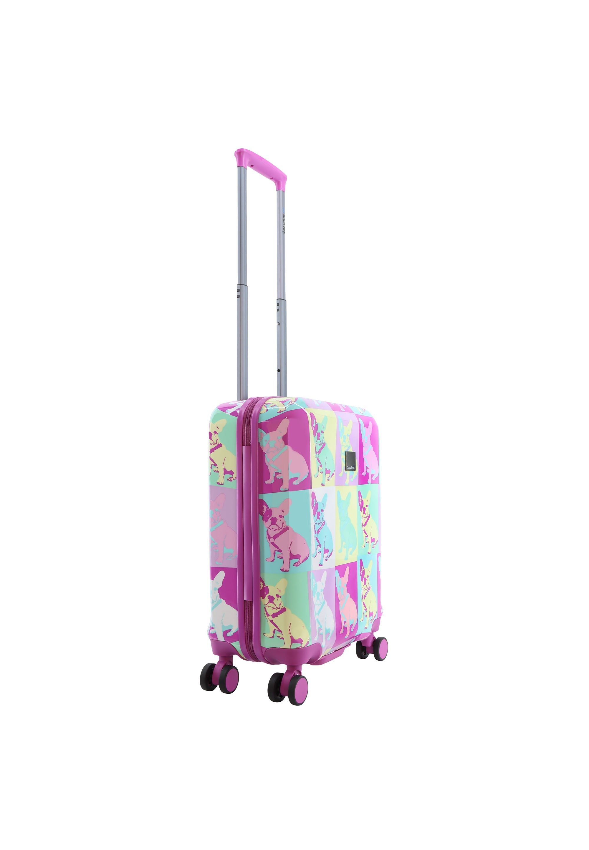 Saxoline Blue Bulldog Emotion Handluggage Hard Suitcase / Luggage / Trolley - 55 cm (Small)