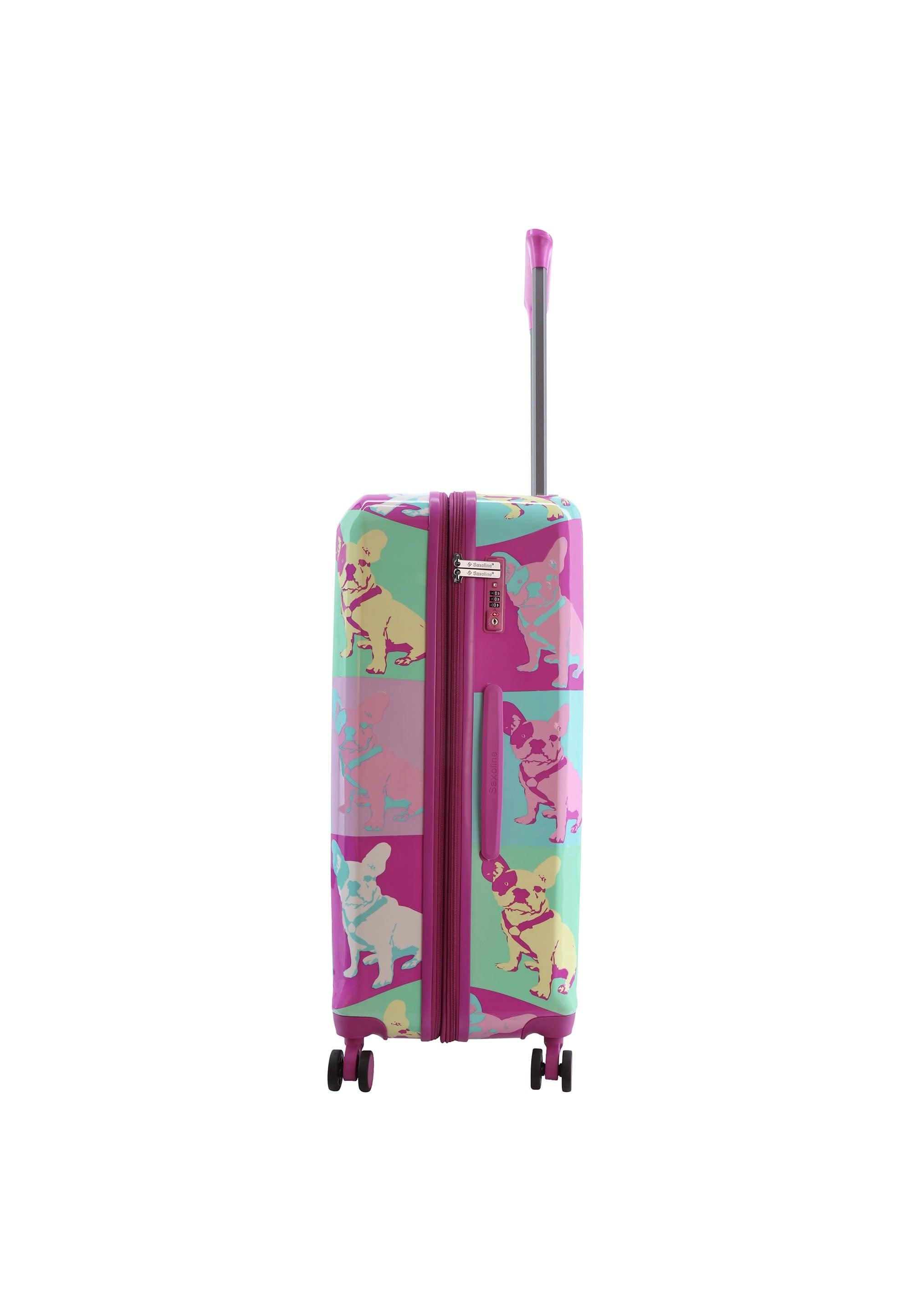 Saxoline Blue Bulldog Emotion Hard Suitcase / Luggage / Trolley - 67 cm (Medium)