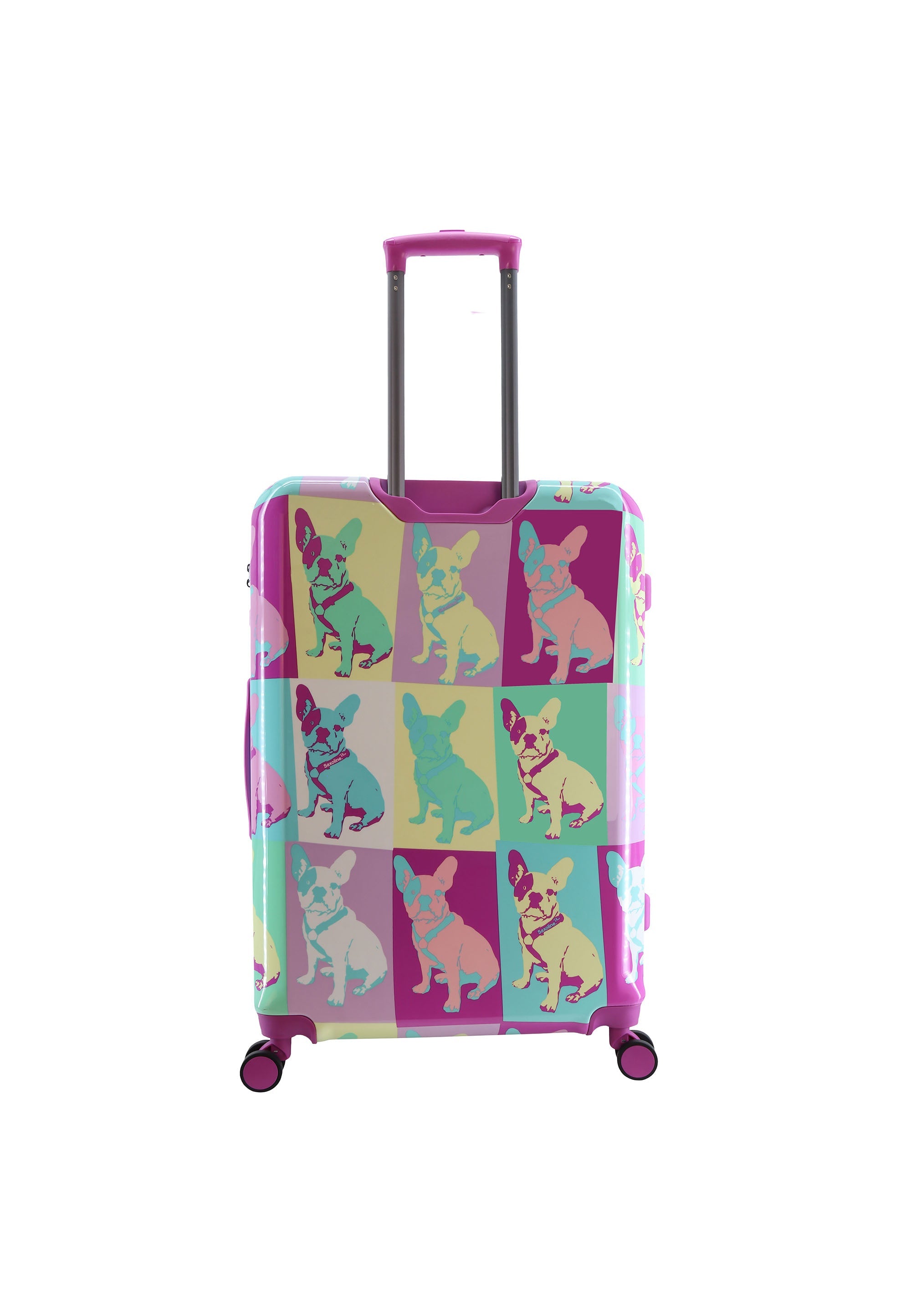 Saxoline Blue Bulldog Emotion Hard Suitcase / Luggage / Trolley - 67 cm (Medium)