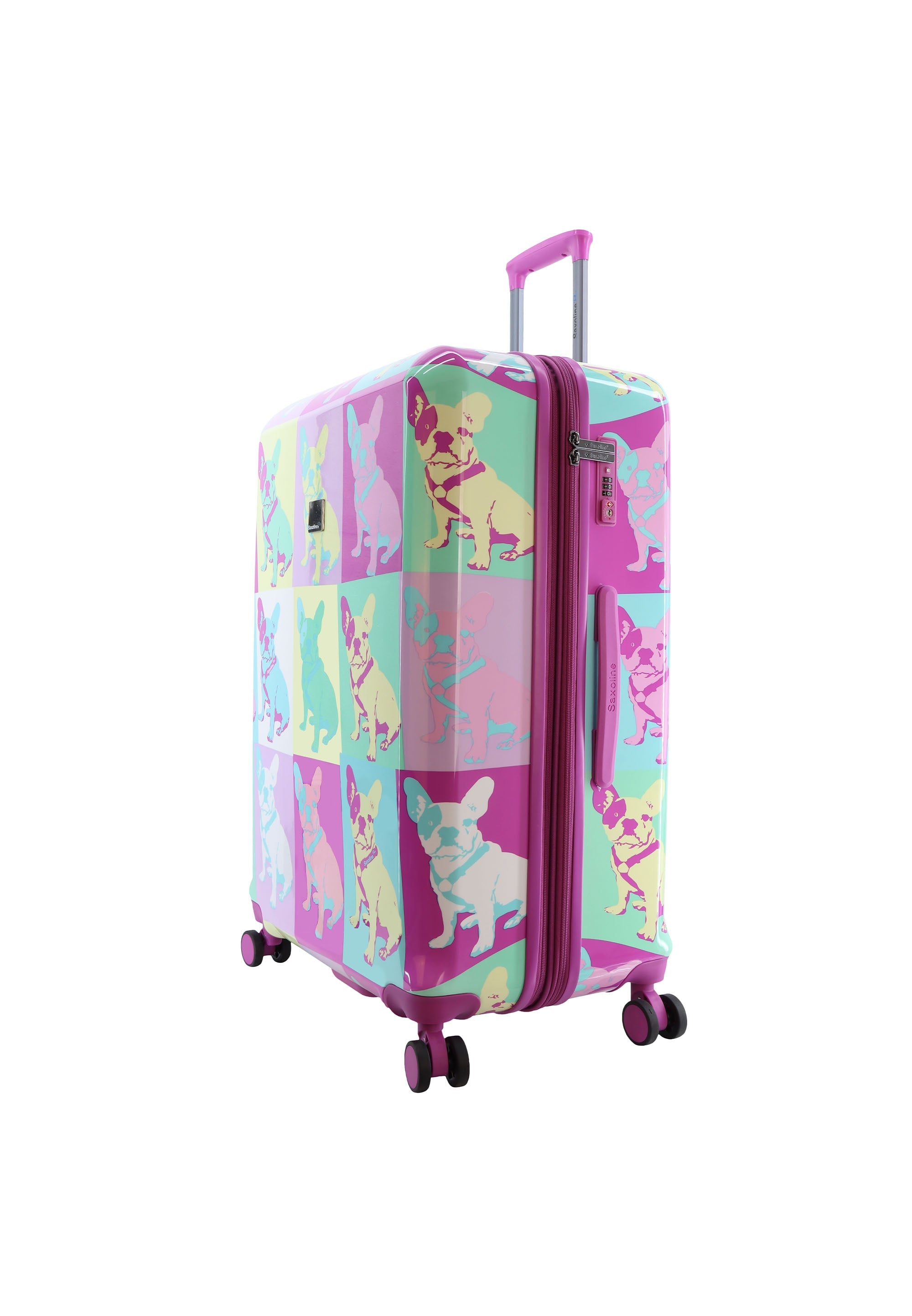 Saxoline Blue Bulldog Emotion Hard Suitcase / Luggage / Trolley - 77 cm (Large)