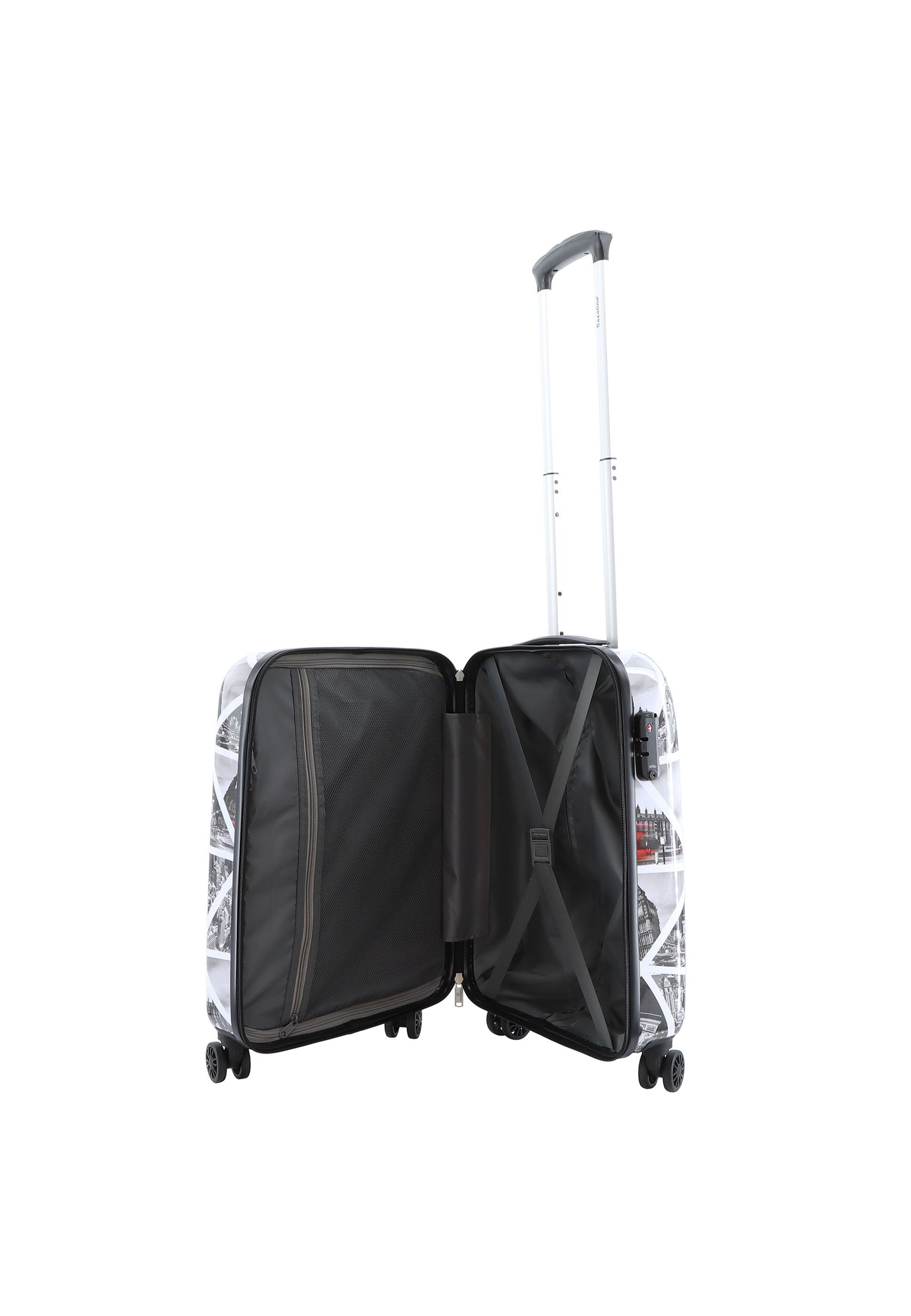 Saxoline Cities Handluggage HardSuitcase / Trolley / Travel Suitcase - 54 cm - (Small)