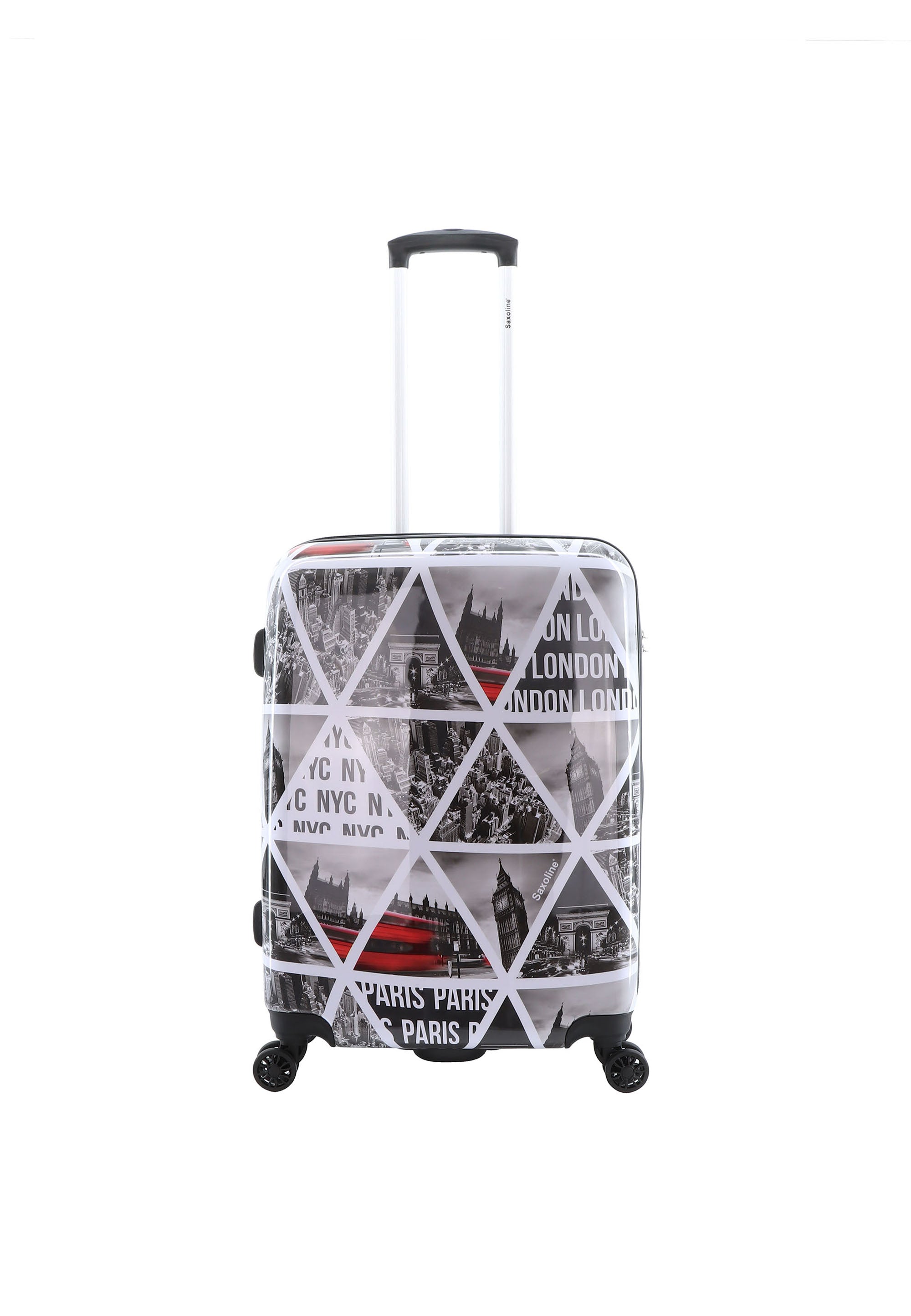 Saxoline Cities Hard Suitcase / Trolley / Luggage - 67 cm - (Medium)
