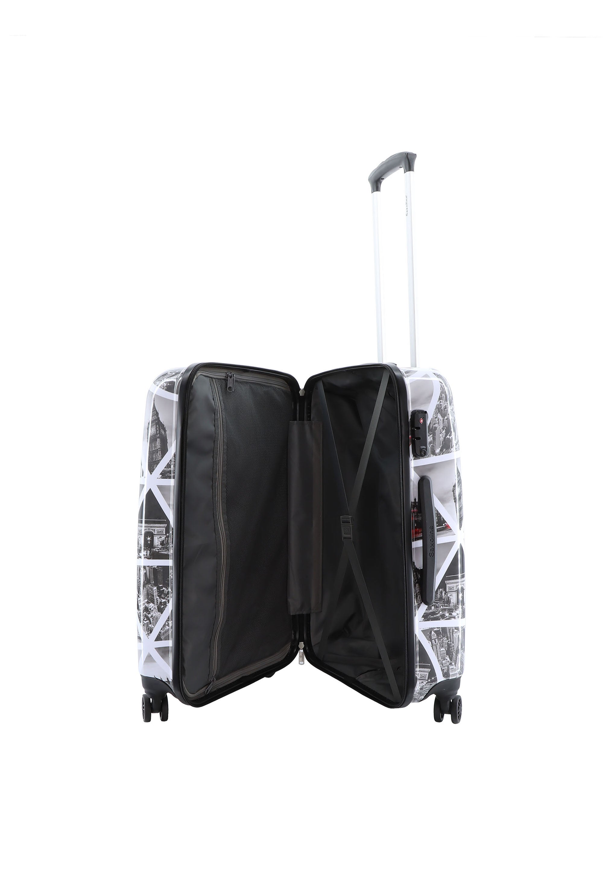Saxoline Cities Hard Suitcase / Trolley / Luggage - 67 cm - (Medium)