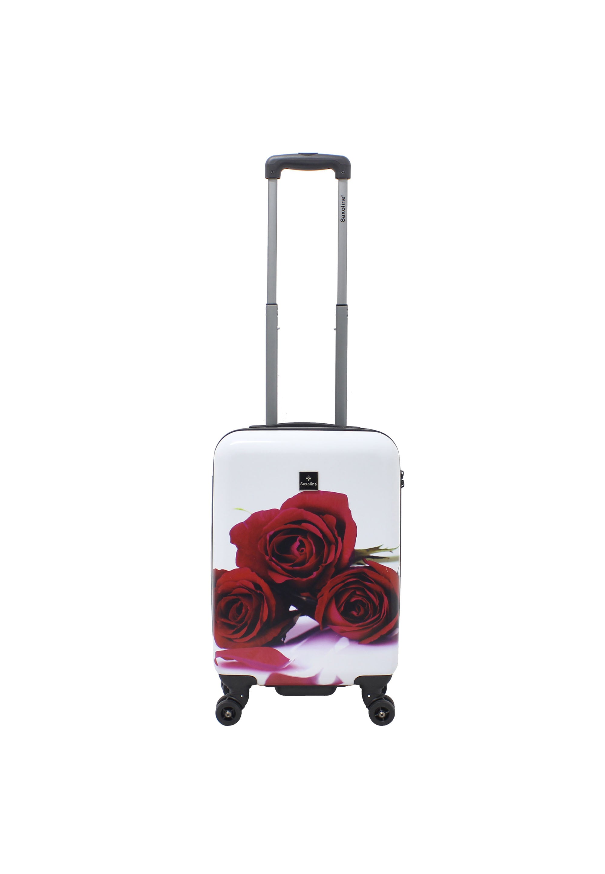 Saxoline Red Roses Handluggage HardSuitcase / Trolley / Travel Suitcase - 54 cm - (Small)